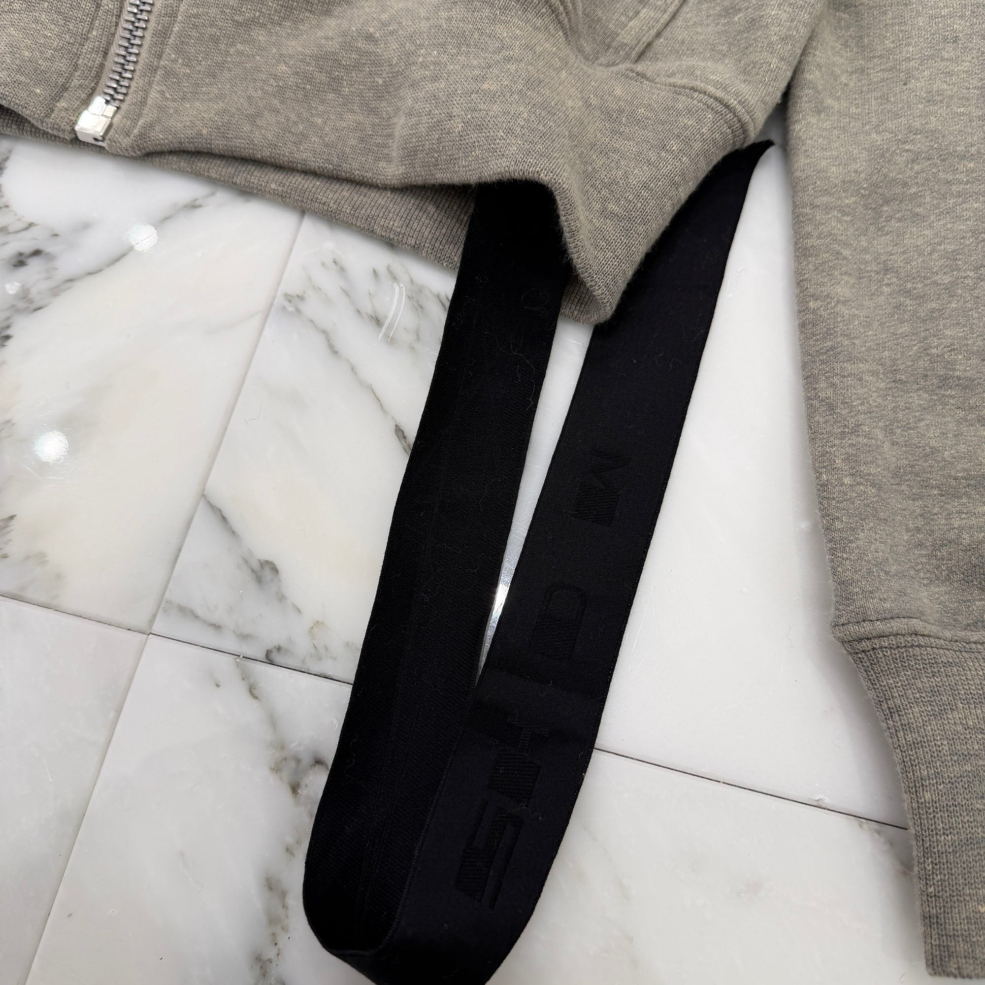 Rick Owens DRKSHDW 2025AW Mountain Hoodie "Melange Grey" DU02E7286-FGM Size S リックオウエンス ダークシャドウ マウンテン フーディ "メランジグレー" サイズS