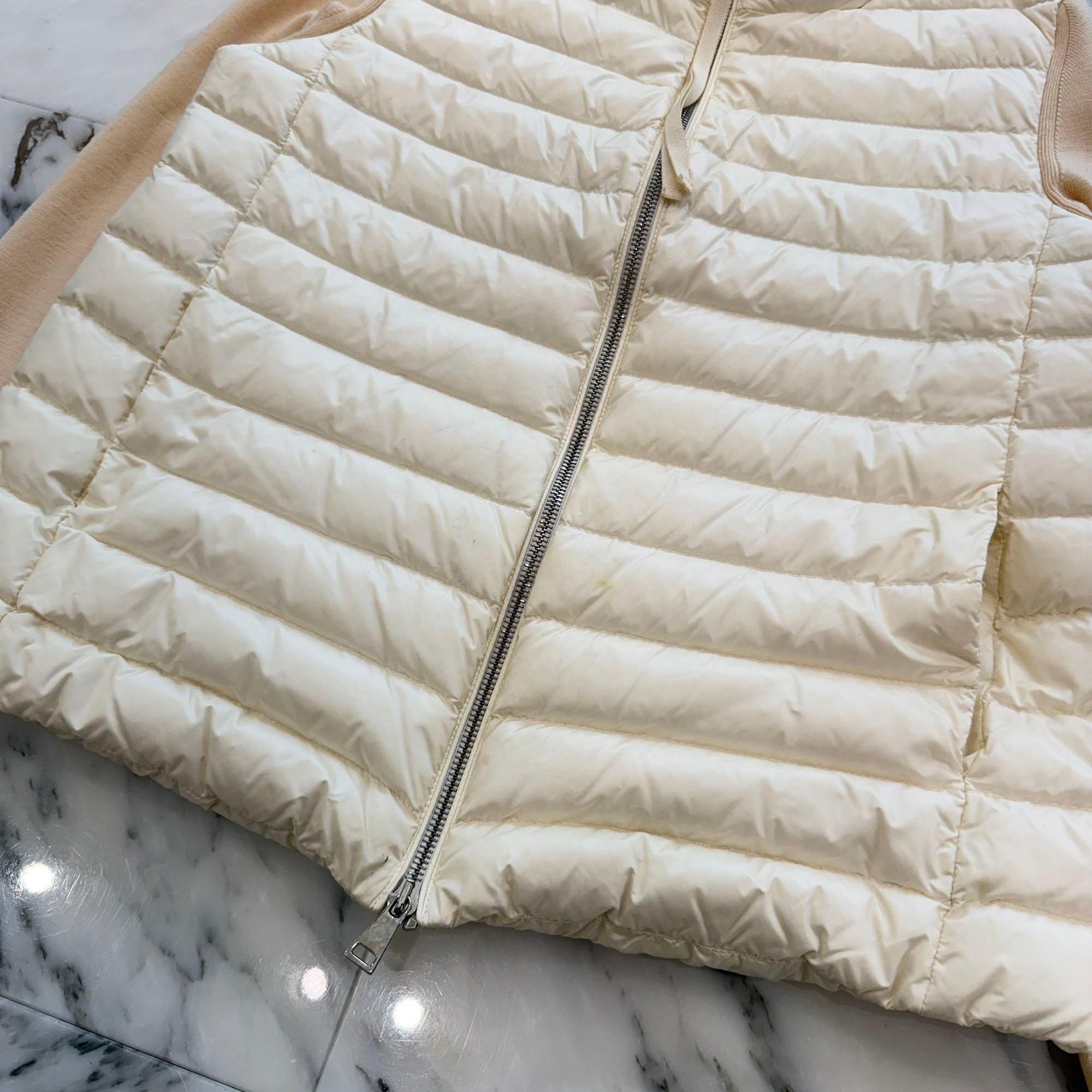 MONCLER 2020AW Knit Switch Ladies Down Jacket F10939B50400 A9001 Size S モンクレール ニット切替 レディース ダウンジャケット サイズS