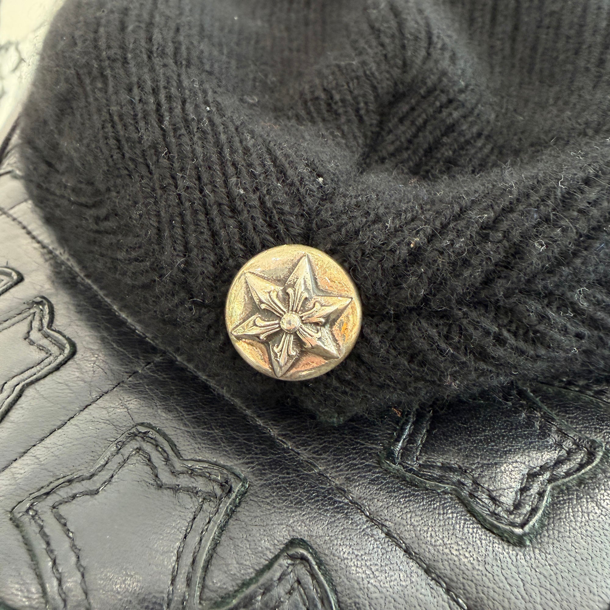 CHROME HEARTS BIG DADDY Cashmere Knit Beanie Size ONE SIZE (53-60) クロムハーツ ビッグダディ カシミヤ ニット ビーニー サイズONE SIZE (53-60)