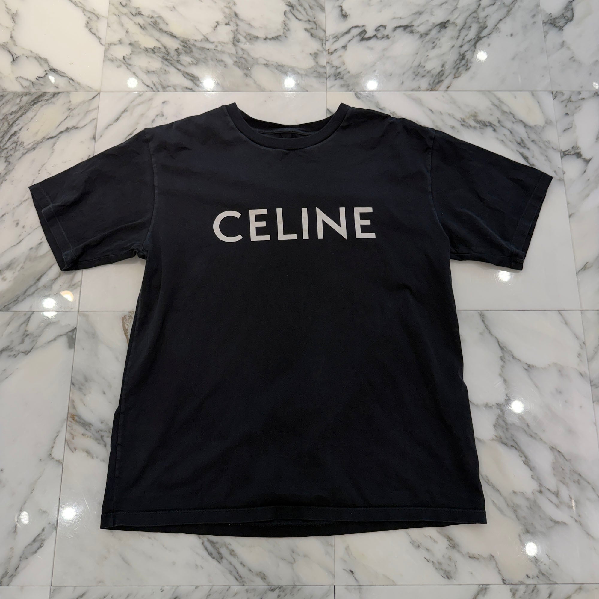 CELINE 2021SS Loose Cotton Jersey Tee 2X681671Q Size M セリーヌ ルーズ コットン ジャージー Tシャツ サイズM