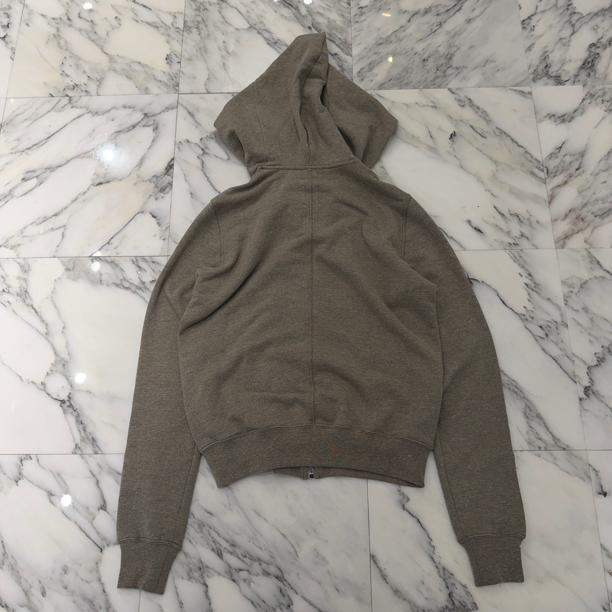 Rick Owens DRKSHDW 2025AW Mountain Hoodie "Melange Grey" DU02E7286-FGM Size S リックオウエンス ダークシャドウ マウンテン フーディ "メランジグレー" サイズS