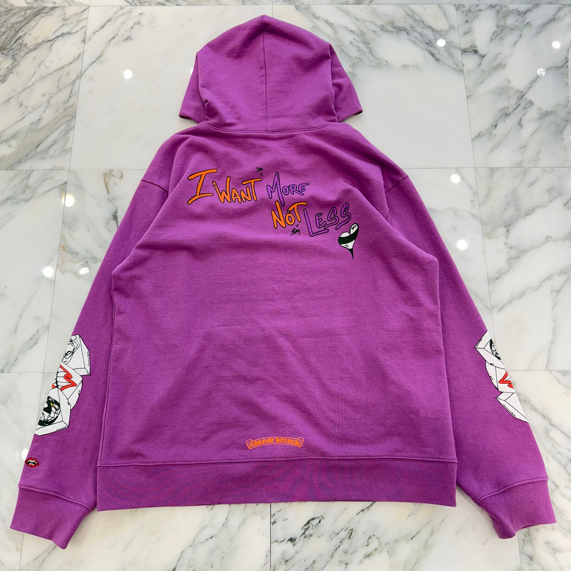 CHROME HEARTS × MATTY BOY 2024AW "I WANT MORE NOT LESS" Pullover Hoodie Size XL クロムハーツ × マッティボーイ "アイウォントレス" プルオーバーフーディ サイズXL