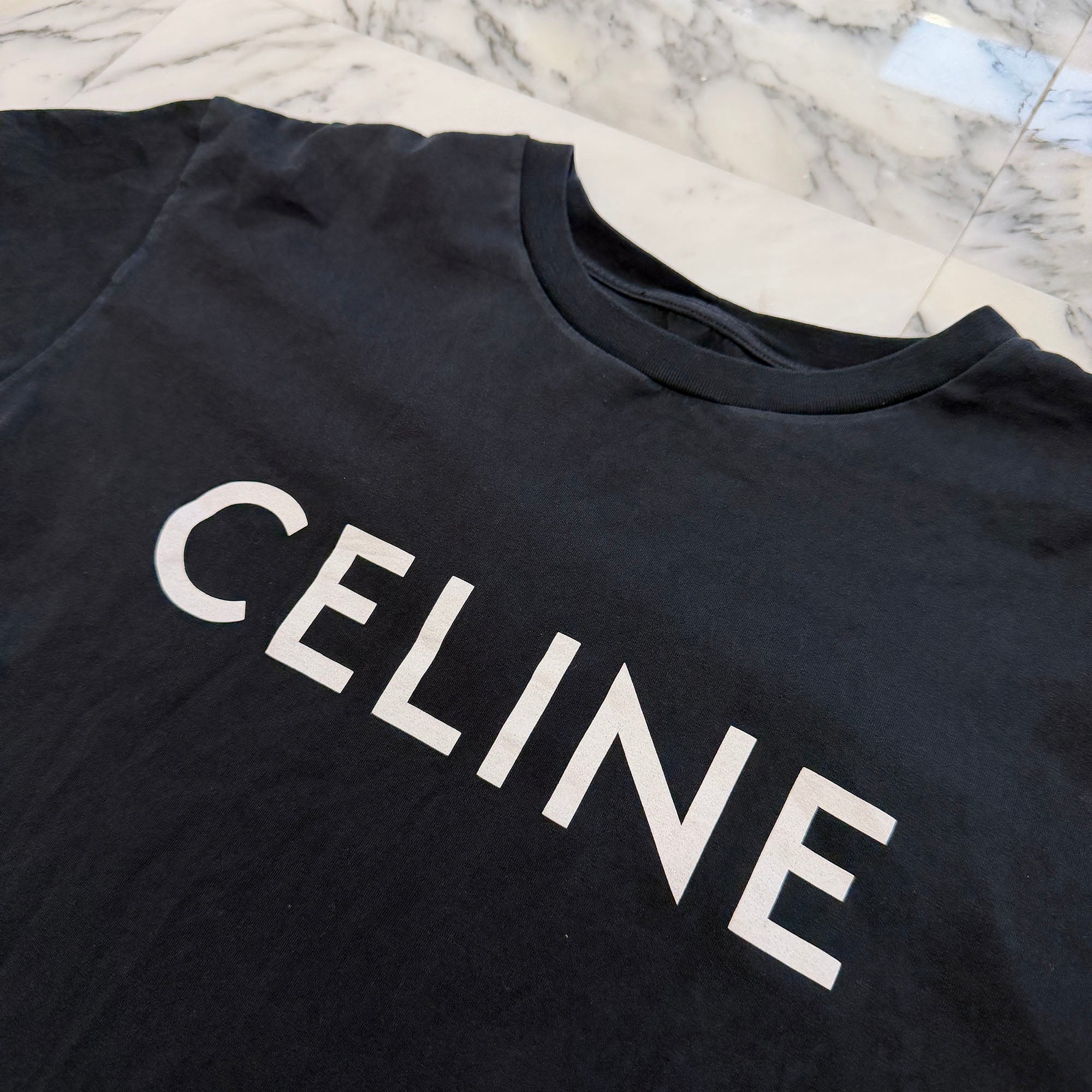 CELINE 2021SS Loose Cotton Jersey Tee 2X681671Q Size M セリーヌ ルーズ コットン ジャージー Tシャツ サイズM