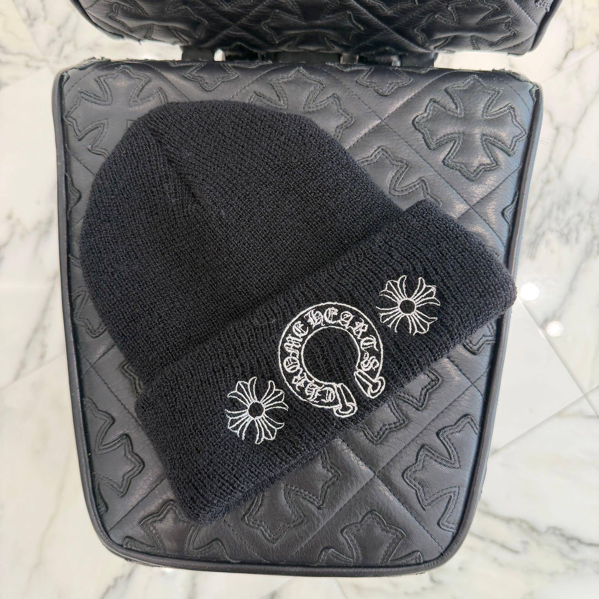 CHROME HEARTS CH Plus Horseshoe Wool Beanie Size ONE SIZE クロムハーツ CHプラス ホースシュー ウールビーニー サイズONE SIZE