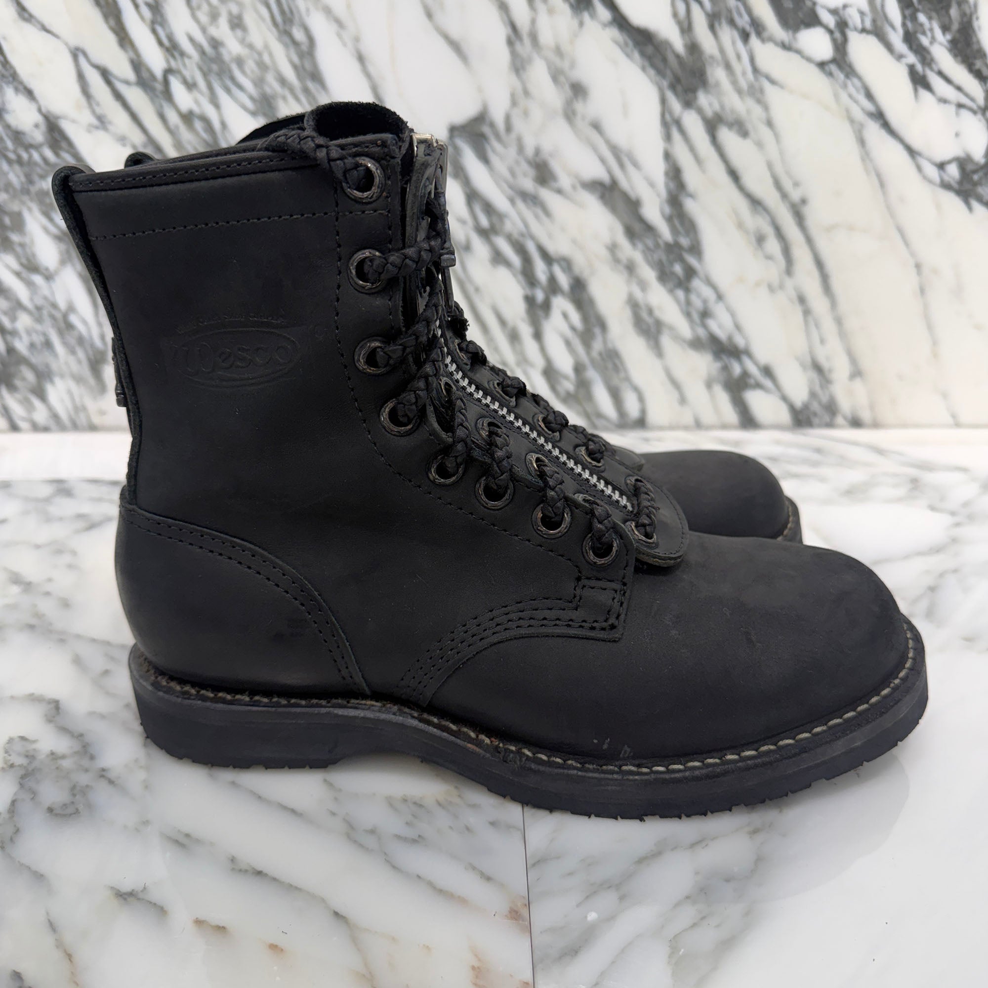 CHROME HEARTS × WESCO Custom JOBMASTER Leather Boots Size 7 1/2E (約25.5cm～26.0cm) クロムハーツ × ウエスコ カスタム ジョブマスター レザーブーツ サイズ7 1/2E (約25.5cm～26.0cm)