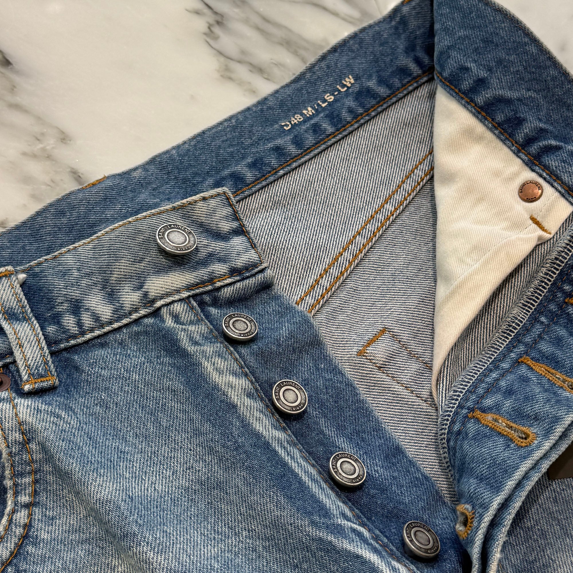 SAINT LAURENT PARIS 2024AW Slim Fit Jeans 810764 Y35AQ Size 27 サンローランパリ スリムフィット ジーンズ サイズ27