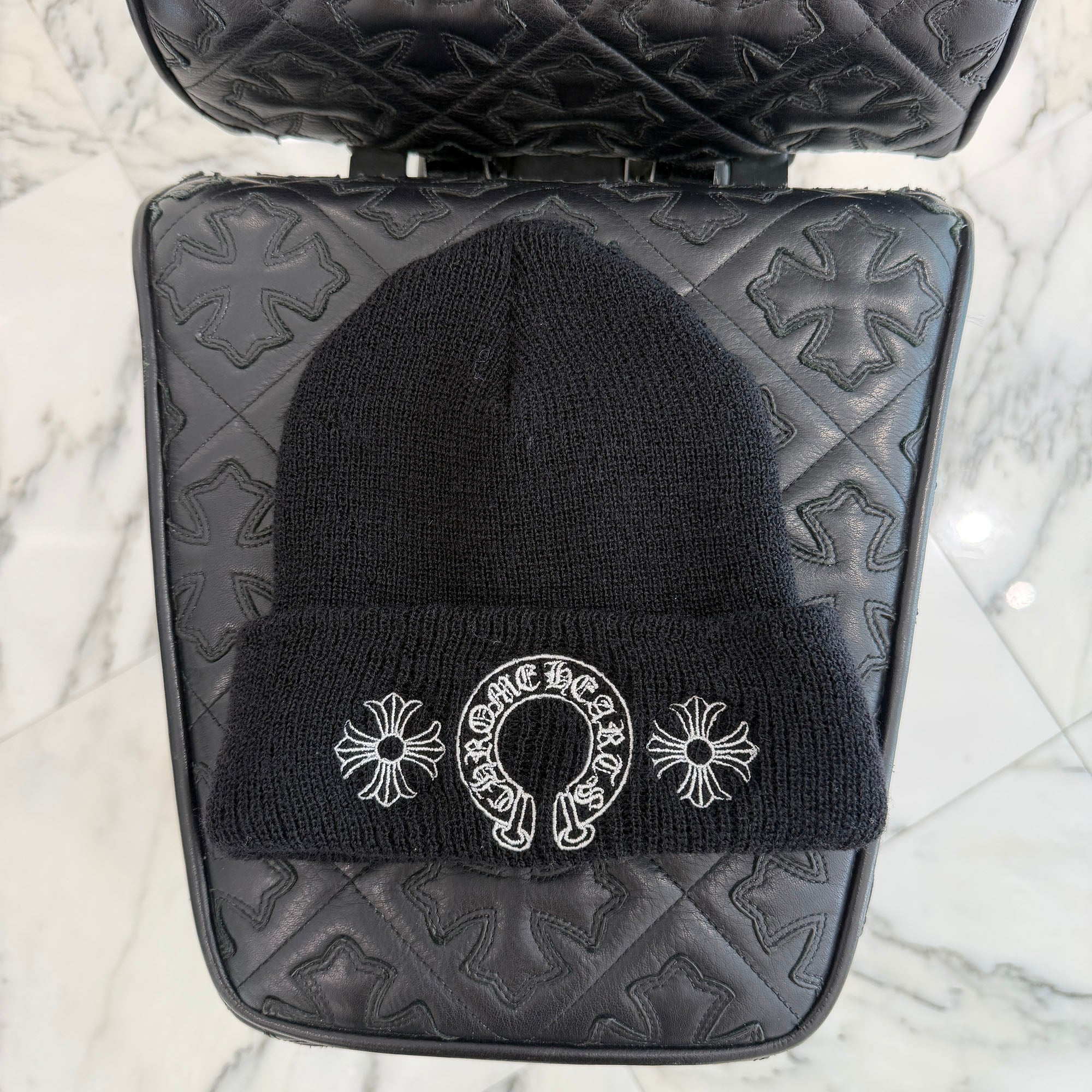 CHROME HEARTS CH Plus Horseshoe Wool Beanie Size ONE SIZE クロムハーツ CHプラス ホースシュー ウールビーニー サイズONE SIZE