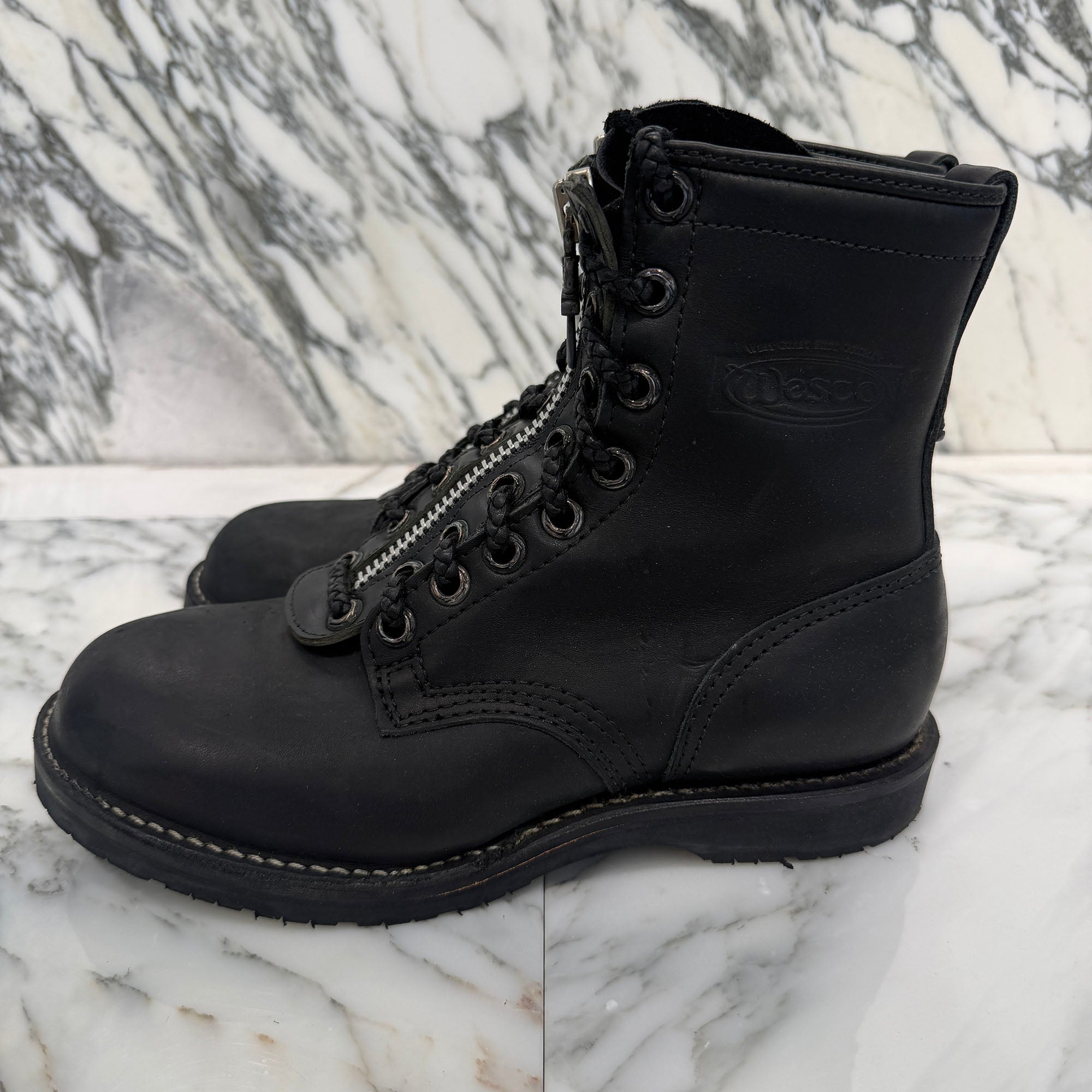 CHROME HEARTS × WESCO Custom JOBMASTER Leather Boots Size 7 1/2E (約25.5cm～26.0cm) クロムハーツ × ウエスコ カスタム ジョブマスター レザーブーツ サイズ7 1/2E (約25.5cm～26.0cm)