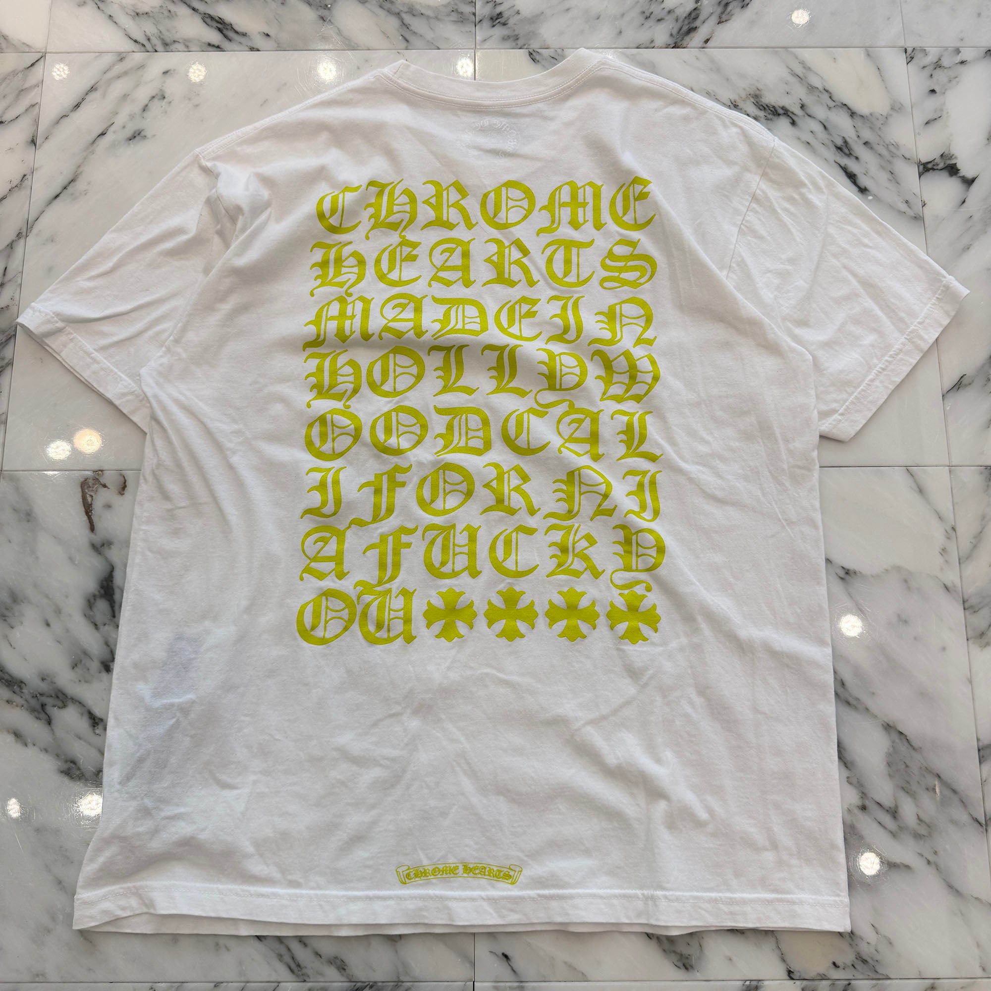 CHROME HEARTS Made In Hollywood Vertical Logo Tee Size XL クロムハーツ メイドインハリウッド ヴァーティカルロゴ Tシャツ サイズXL