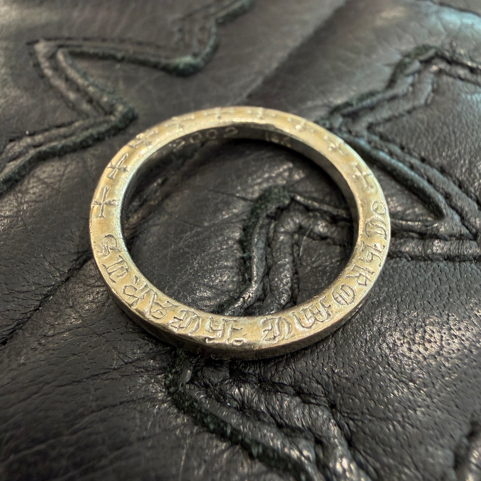 CHROME HEARTS 18K WG 3mm Spacer Ring Size 20号 クロムハーツ 18K ホワイトゴールド 3mm スペーサー リング サイズ20号