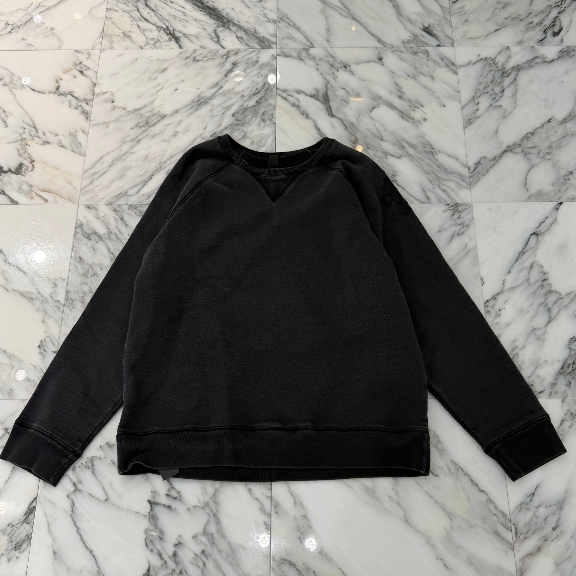 CHROME HEARTS Y NOT 3 Cemetery Cross Leather Patch Sweatshirt Size L クロムハーツ ワイノット 3セメタリークロス レザーパッチ スウェットシャツ サイズL