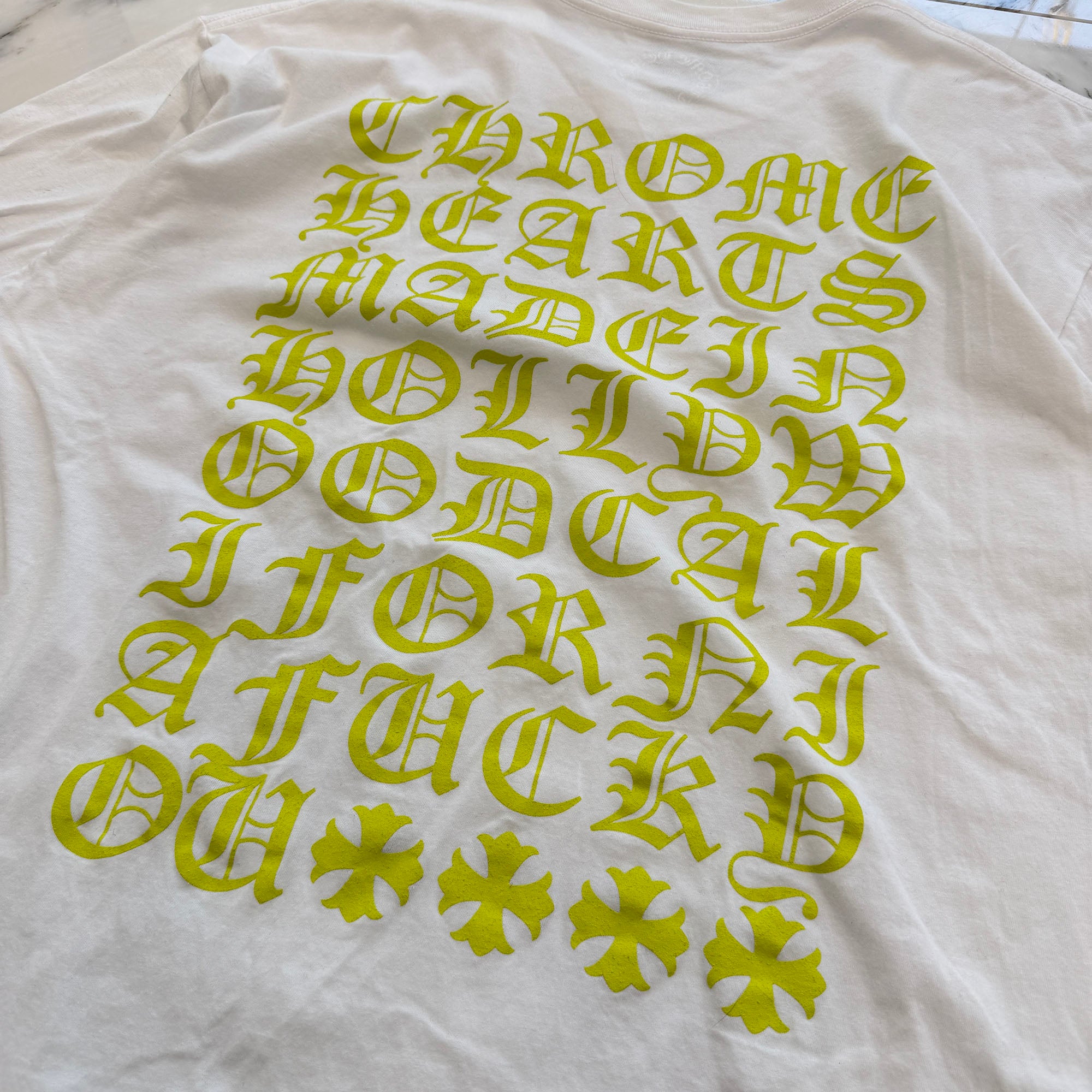 CHROME HEARTS Made In Hollywood Vertical Logo Tee Size XL クロムハーツ メイドインハリウッド ヴァーティカルロゴ Tシャツ サイズXL