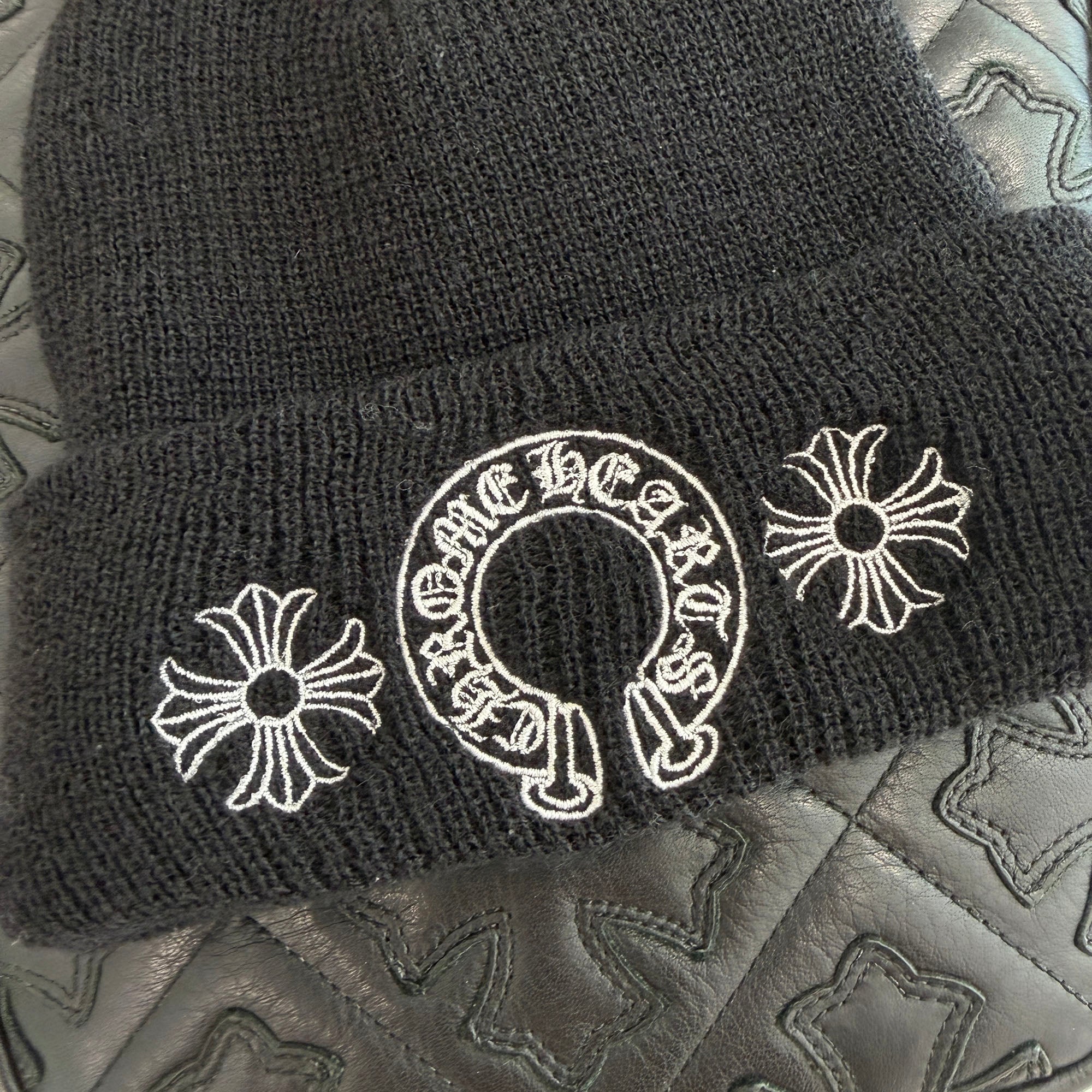 CHROME HEARTS CH Plus Horseshoe Wool Beanie Size ONE SIZE クロムハーツ CHプラス ホースシュー ウールビーニー サイズONE SIZE