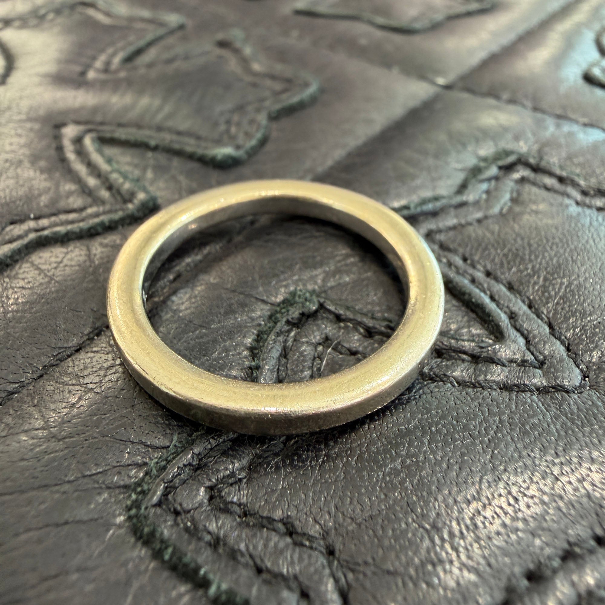CHROME HEARTS 18K WG 3mm Spacer Ring Size 20号 クロムハーツ 18K ホワイトゴールド 3mm スペーサー リング サイズ20号