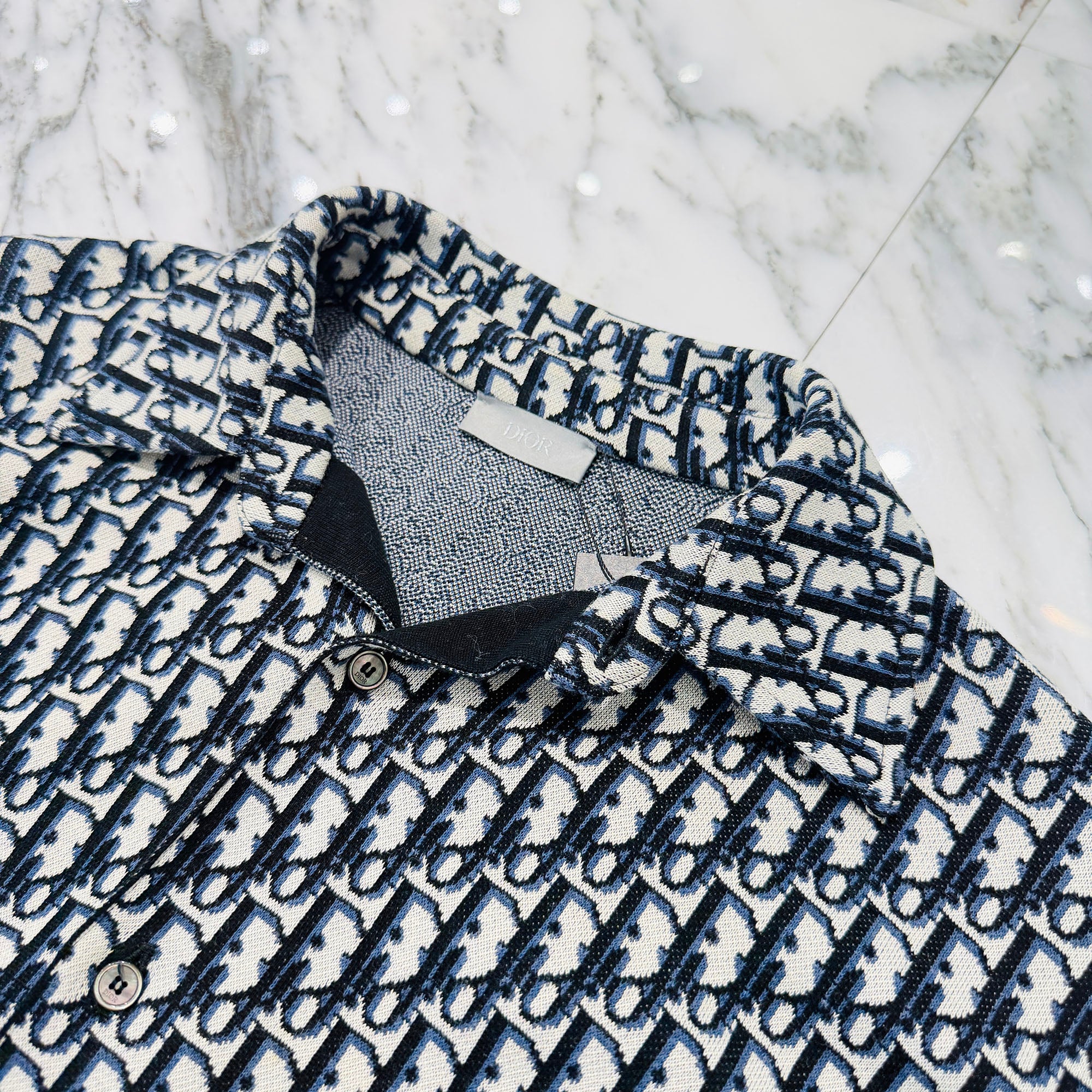 DIOR 2020SS Oblique Cotton Jacquard Oversize Shirt 023M550AT099 Size XS ディオール オブリーク コットン ジャカード オーバーサイズ シャツ サイズXS