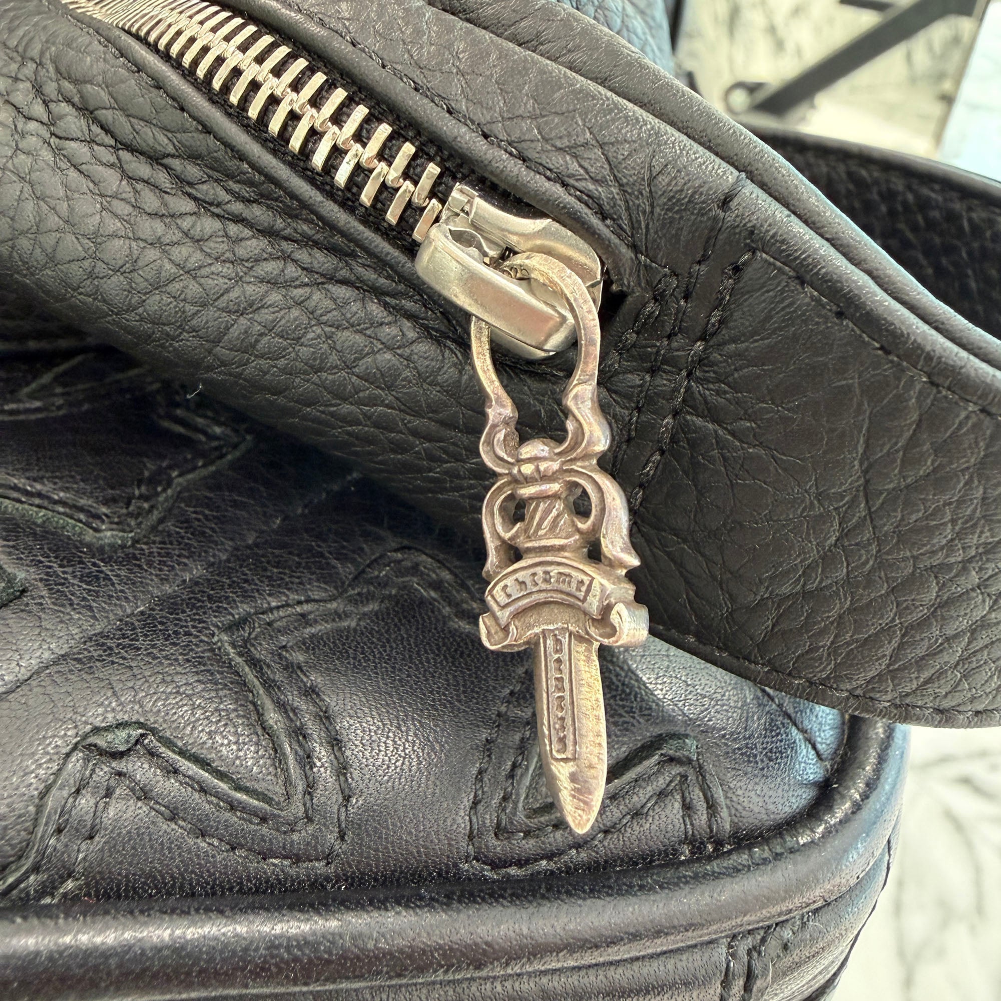 CHROME HEARTS 1 SNAT PACK LEATHER WAIST BAG クロムハーツ 1スナット