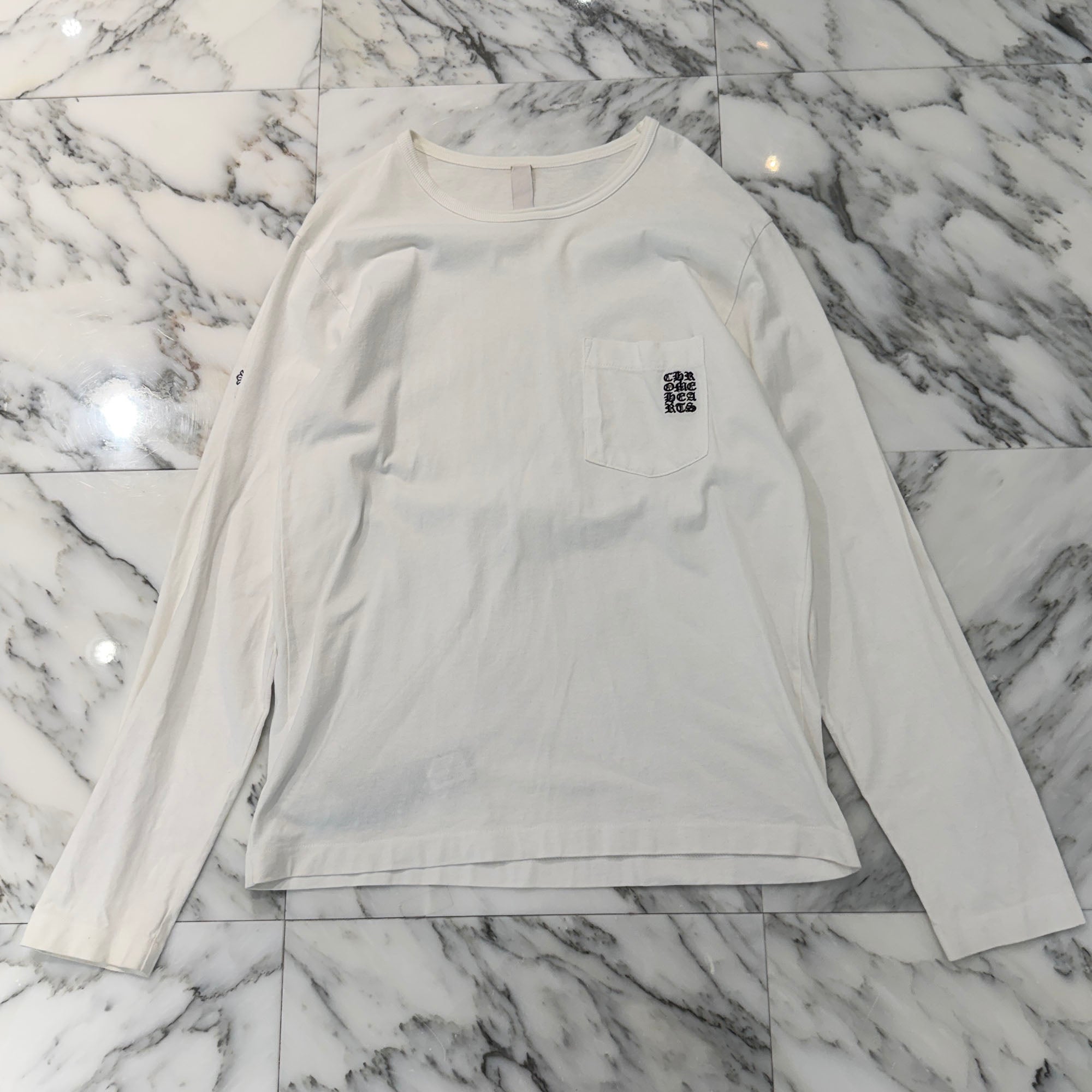 CHROME HEARTS Grp Y Not Light Work Long Sleeve Tee Size M クロムハーツ GRP ワイノット ライトワーク ロングスリーブTシャツ サイズM