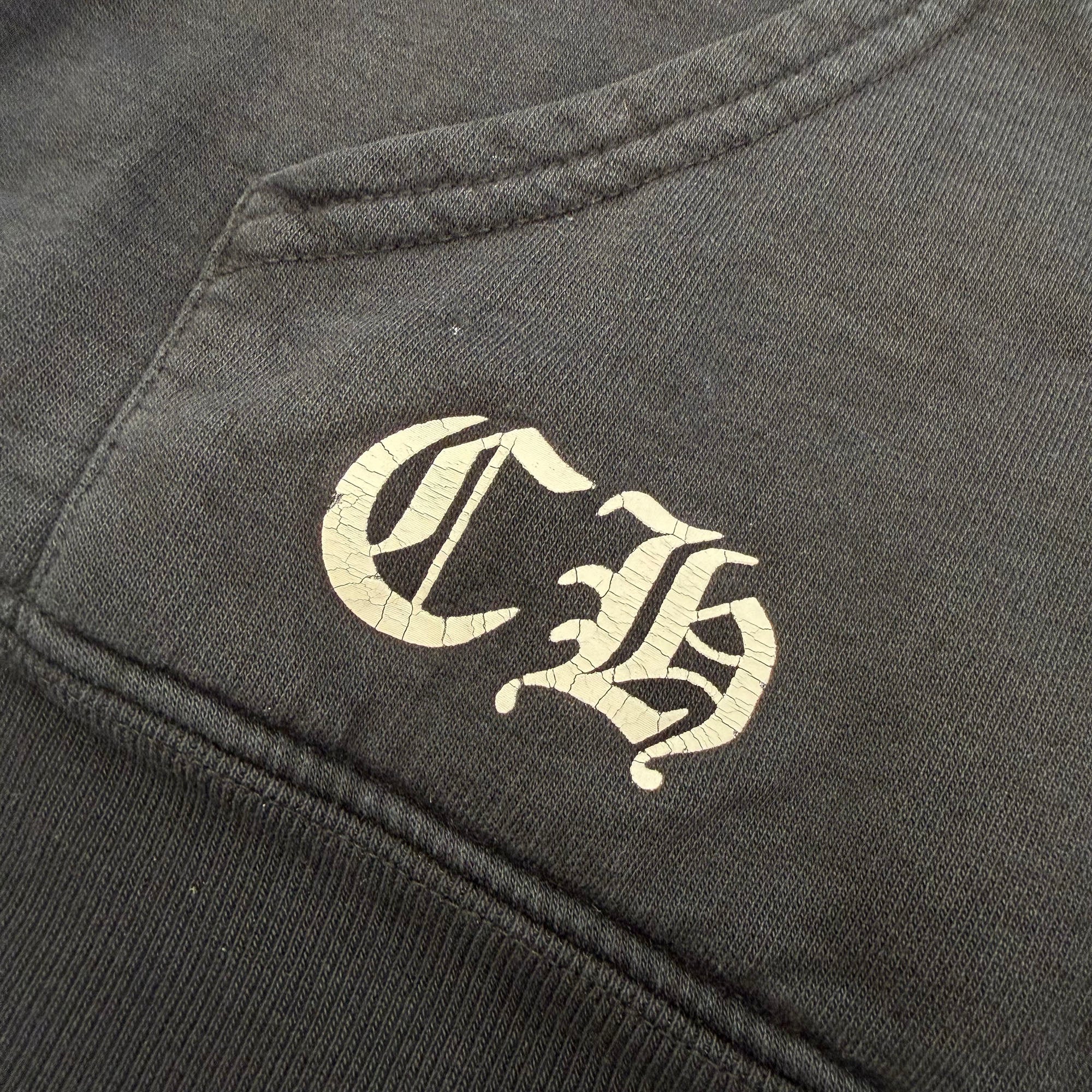 CHROME HEARTS CH Plus Block Cross Zip Up Hoodie Size L クロムハーツ CHプラス ブロッククロス ジップアップフーディー サイズL