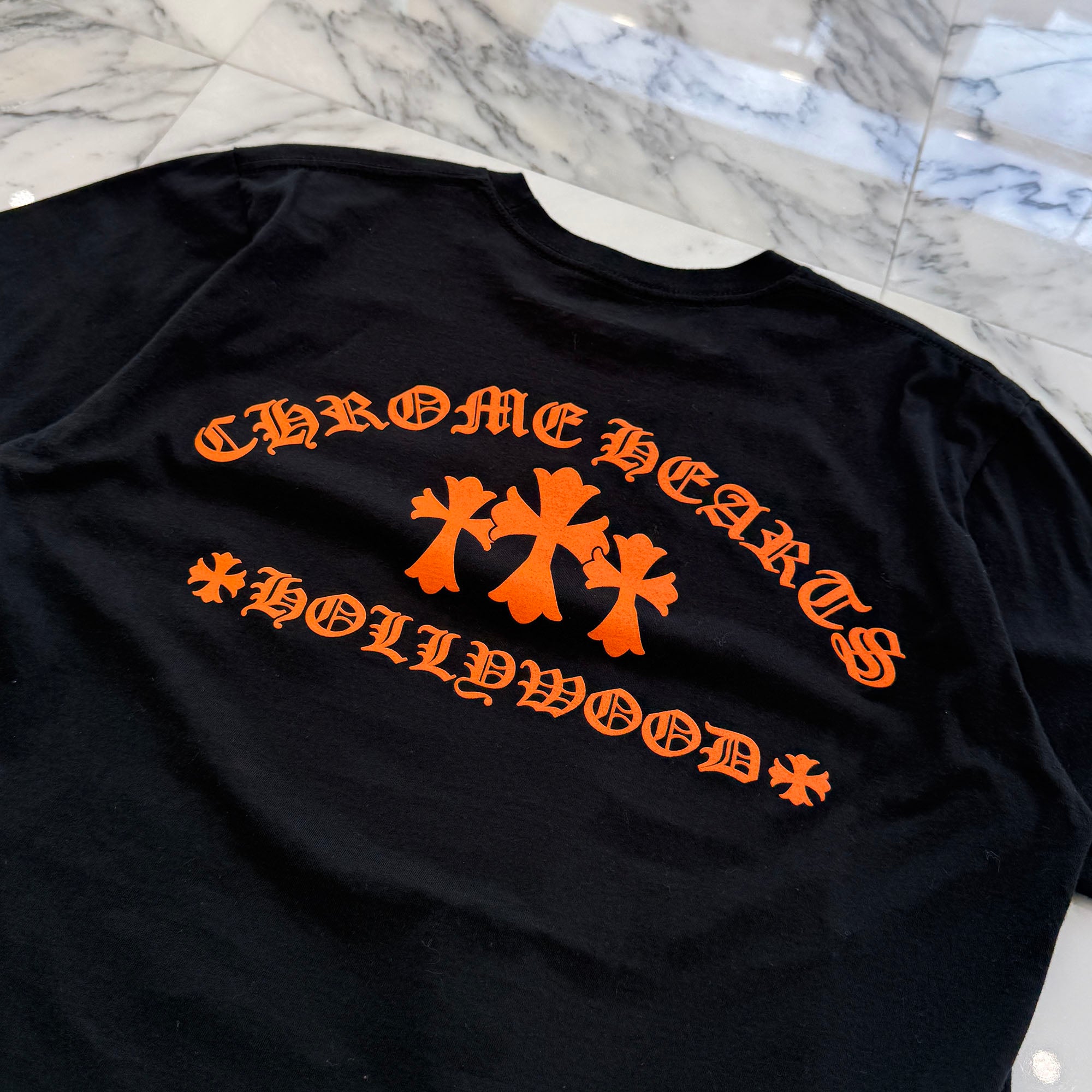 CHROME HEARTS King Taco 3 Cemetery Cross Print Tee Size M クロムハーツ キングタコ 3 セメタリークロス プリント Tシャツ サイズM