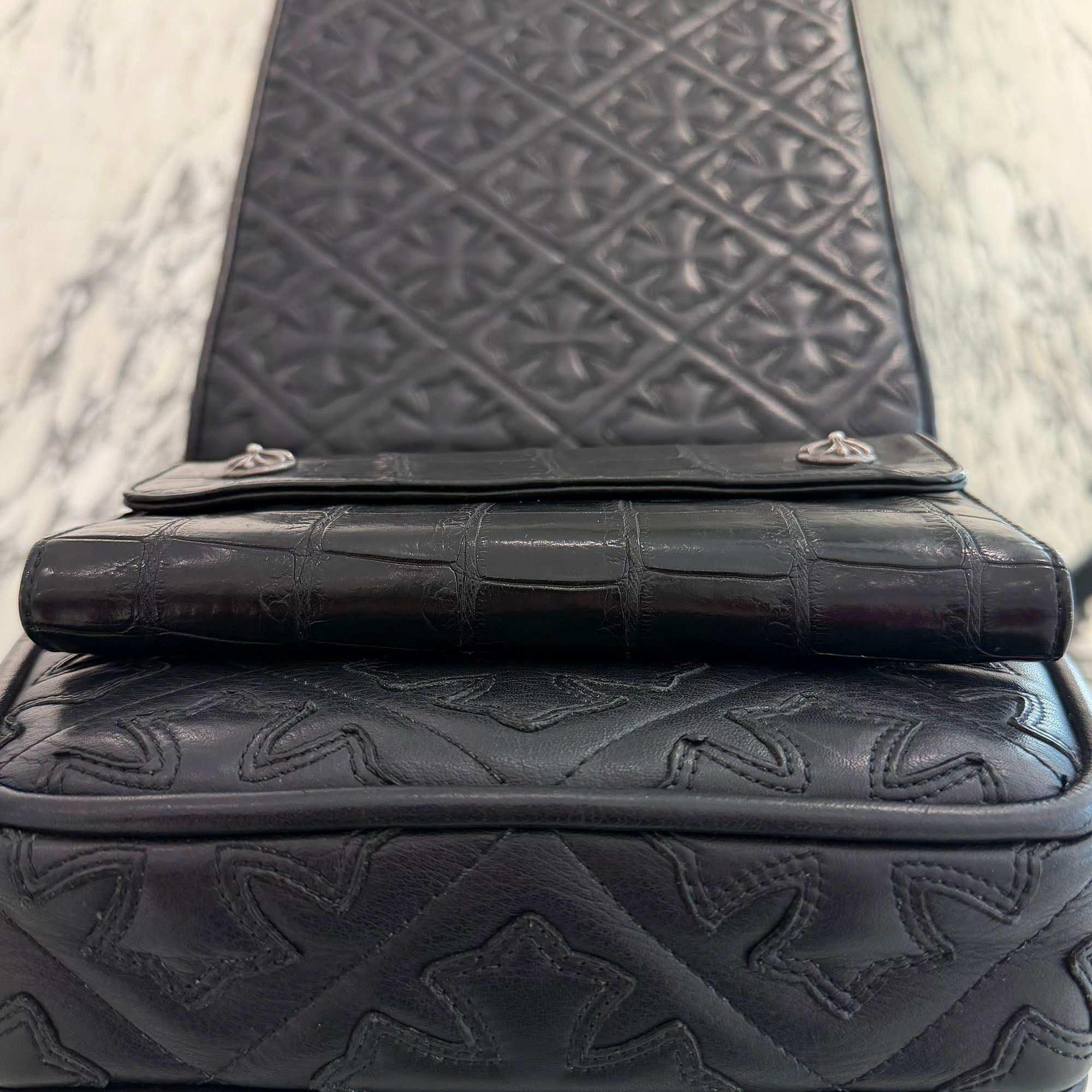 CHROME HEARTS Alligator Leather Wave Cross Ball Wallet クロムハーツ アリゲーターレザー ウェーブ クロスボール ウォレット