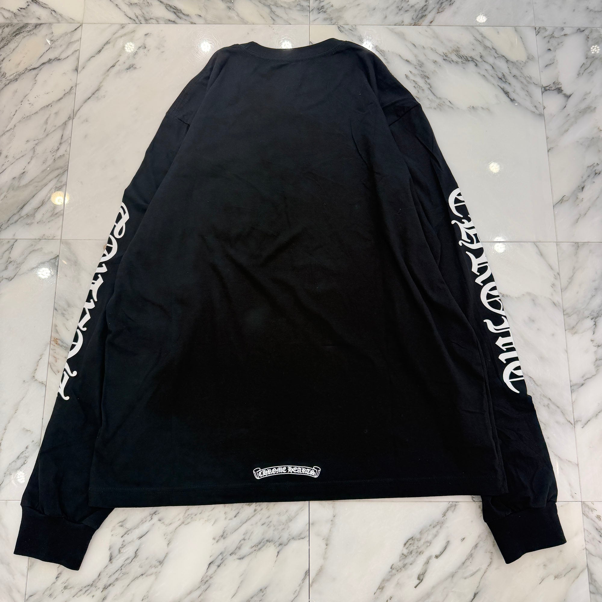 CHROME HEARTS Neck Logo Long Sleeve Tee Size L クロムハーツ ネックロゴ ロングスリーブ Tシャツ サイズL