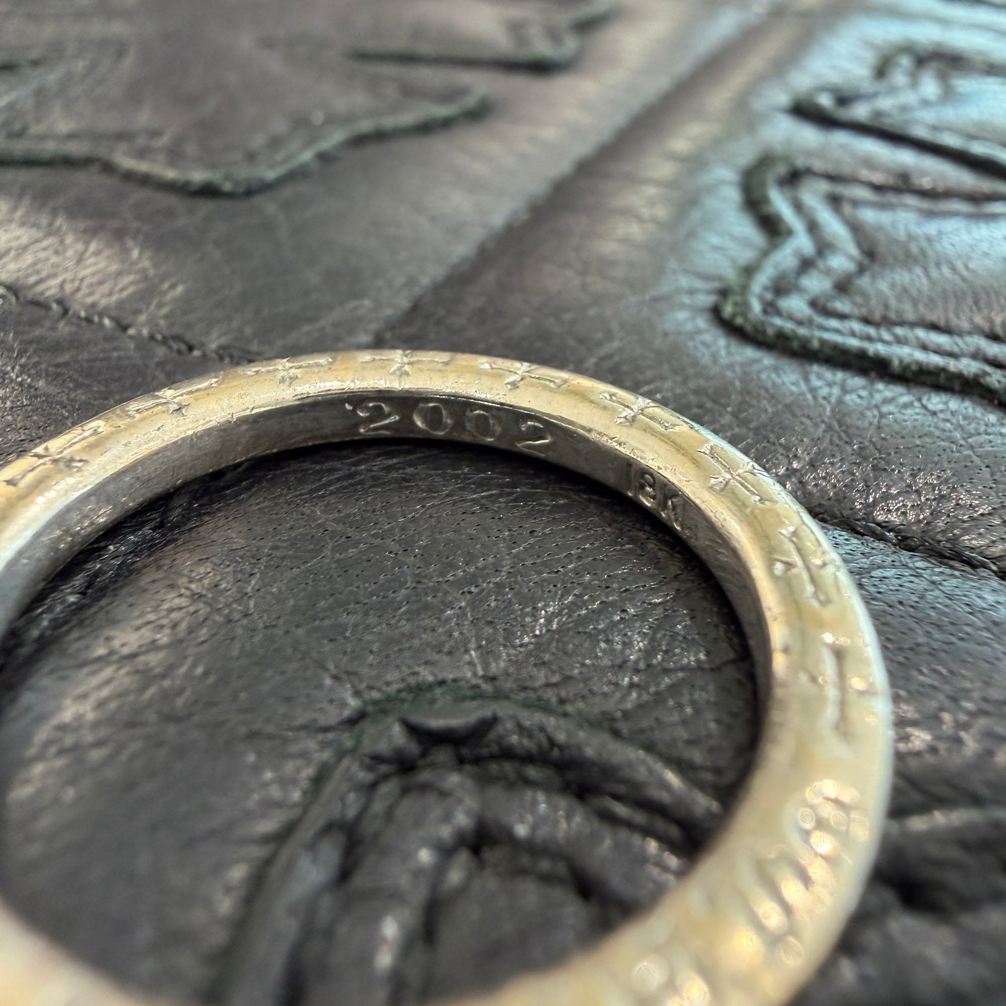 CHROME HEARTS 18K WG 3mm Spacer Ring Size 20号 クロムハーツ 18K ホワイトゴールド 3mm スペーサー リング サイズ20号