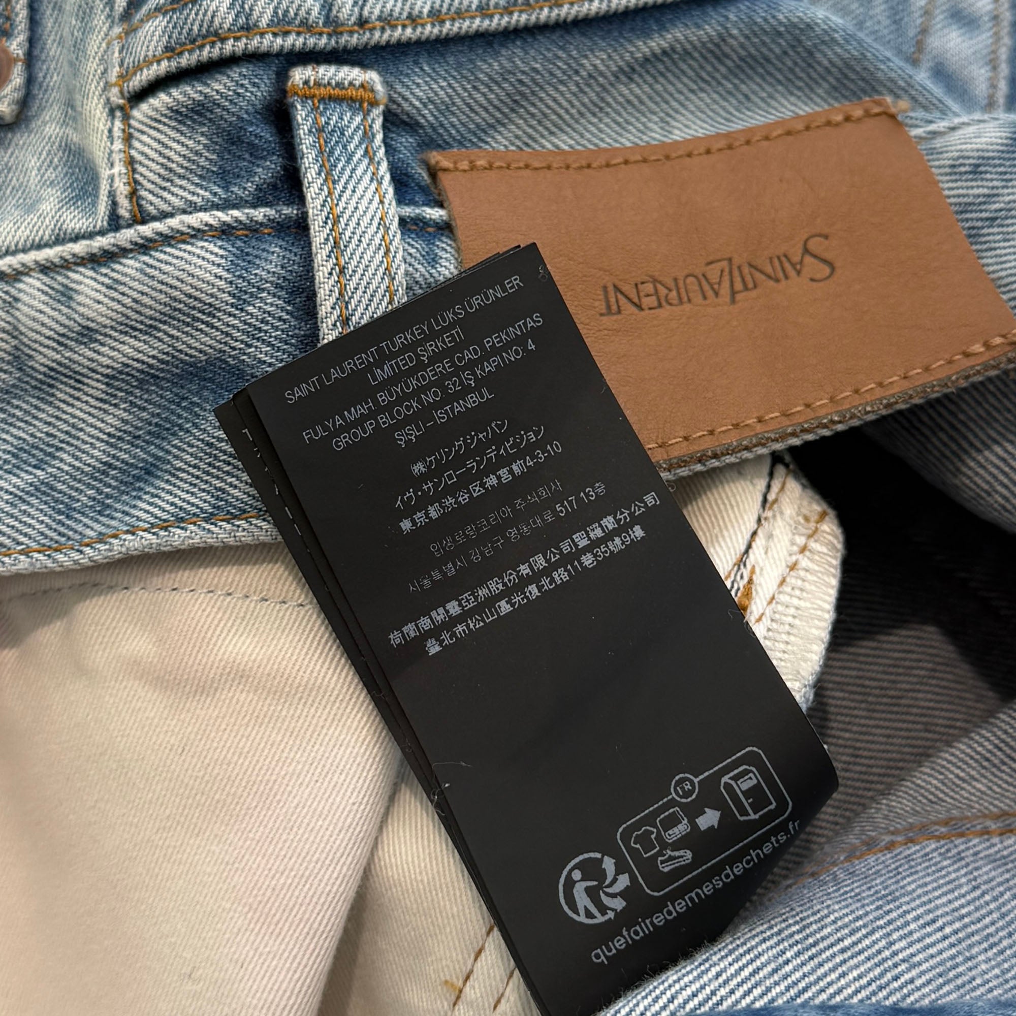 SAINT LAURENT PARIS 2024AW Slim Fit Jeans 810764 Y35AQ Size 27 サンローランパリ スリムフィット ジーンズ サイズ27