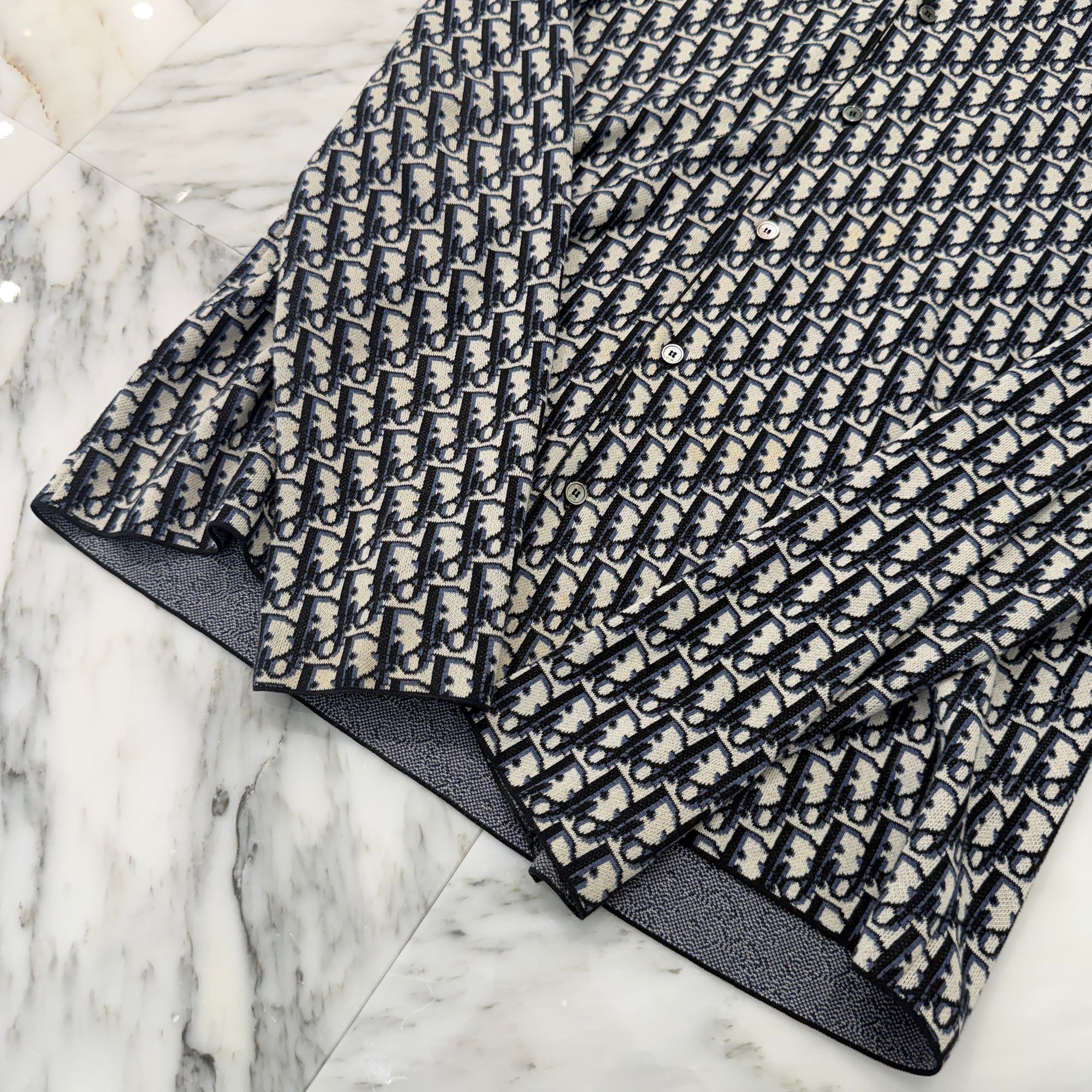 DIOR 2020SS Oblique Cotton Jacquard Oversize Shirt 023M550AT099 Size XS ディオール オブリーク コットン ジャカード オーバーサイズ シャツ サイズXS