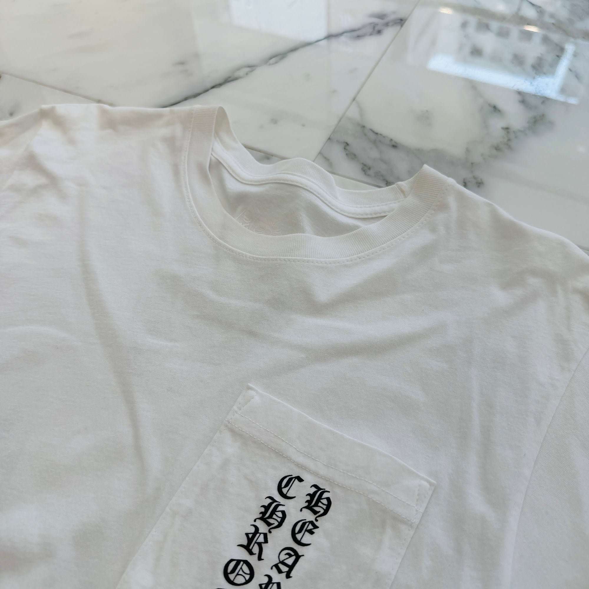 CHROME HEARTS Horseshoe Side Vertical Logo Tee Size M クロムハーツ ホースシュー サイド ヴァーティカルロゴ Tシャツ サイズM