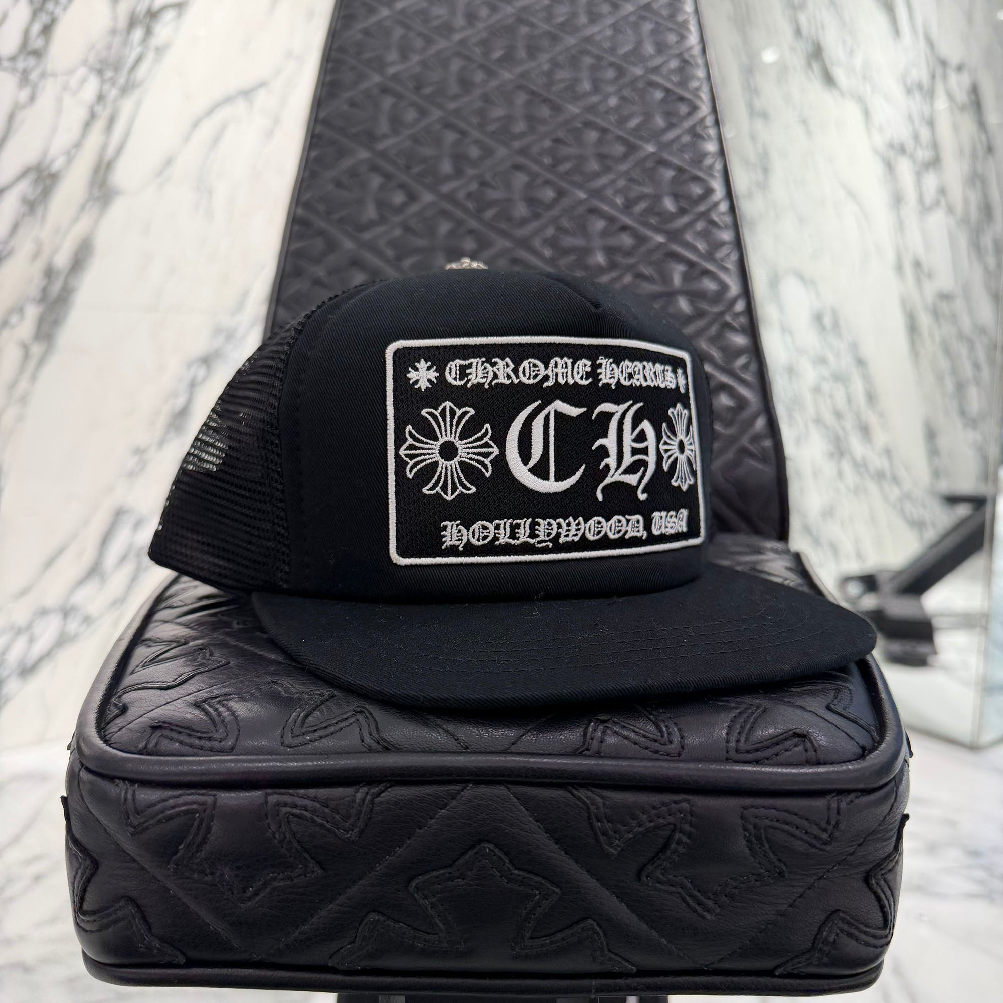 CHROME HEARTS Hollywood Limited Mesh Trucker Cap Size ONE SIZE (51-61) クロムハーツ ハリウッド限定 メッシュ トラッカーキャップ サイズONE SIZE (51-61)