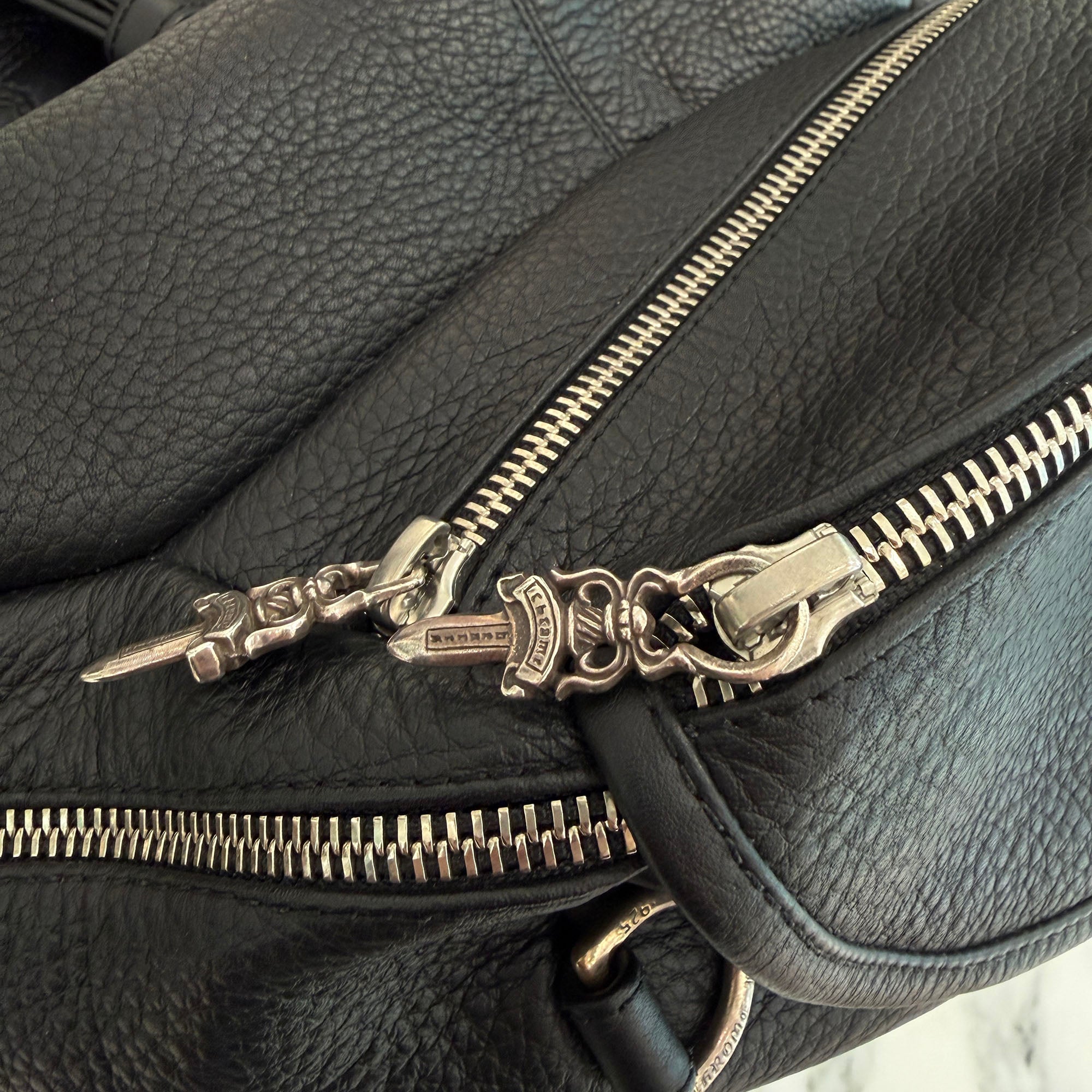 CHROME HEARTS 1 SNAT PACK LEATHER WAIST BAG クロムハーツ 1スナットパック レザー ウェストバッグ