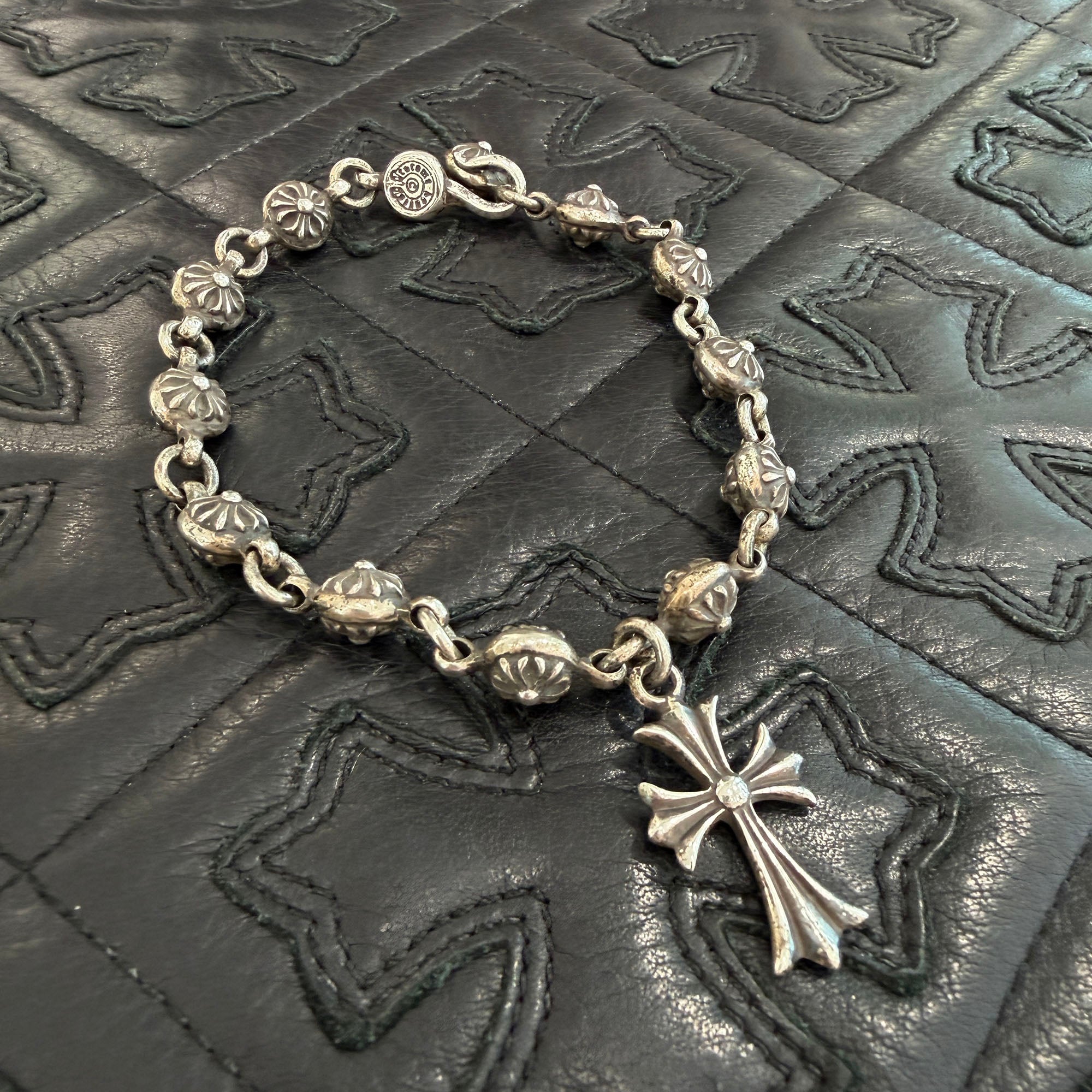 CHROME HEARTS Cross Ball Tiny CH Cross Bracelet クロムハーツ クロスボール タイニーCHクロス ブレスレット