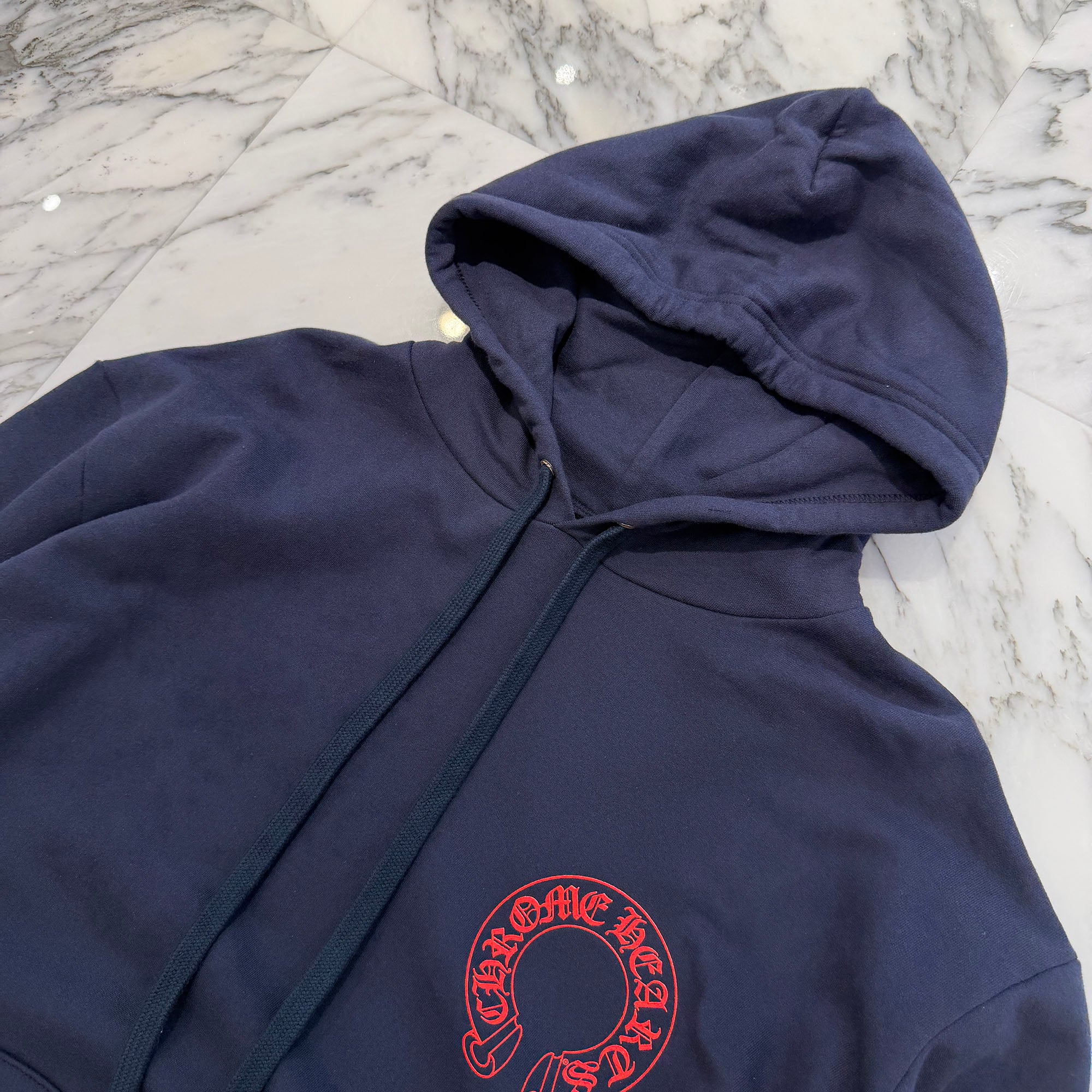 CHROME HEARTS 2025SS Floral Cross Horseshoe Pullover Hoodie Size XL クロムハーツ フローラルクロス ホースシュー プルオーバーフーディーサイズXL