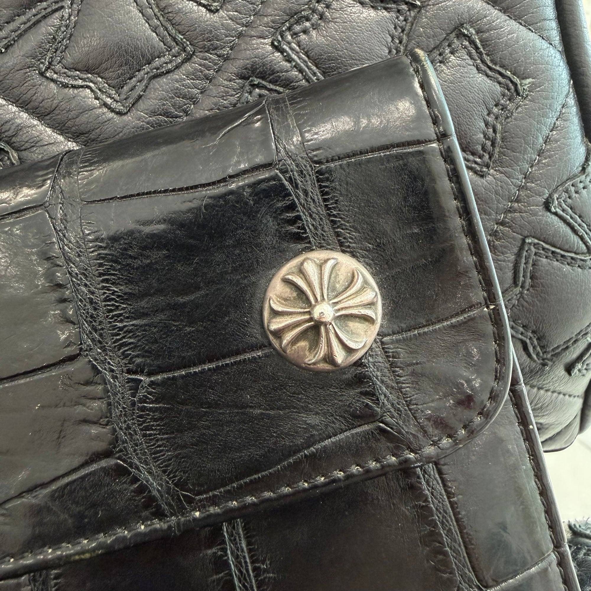 CHROME HEARTS Alligator Leather Wave Cross Ball Wallet クロムハーツ アリゲーターレザー ウェーブ クロスボール ウォレット