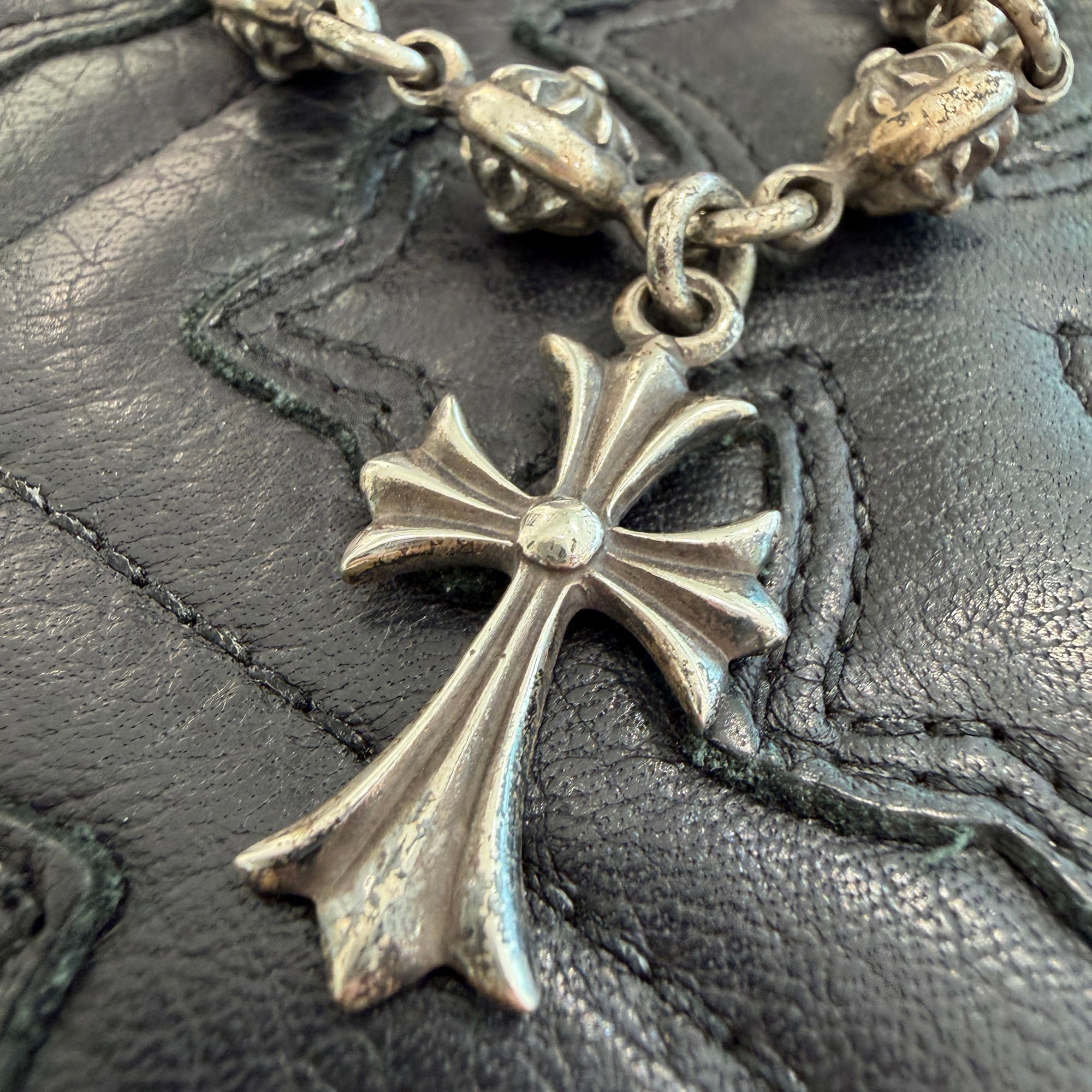 CHROME HEARTS Cross Ball Tiny CH Cross Bracelet クロムハーツ クロスボール タイニーCHクロス ブレスレット