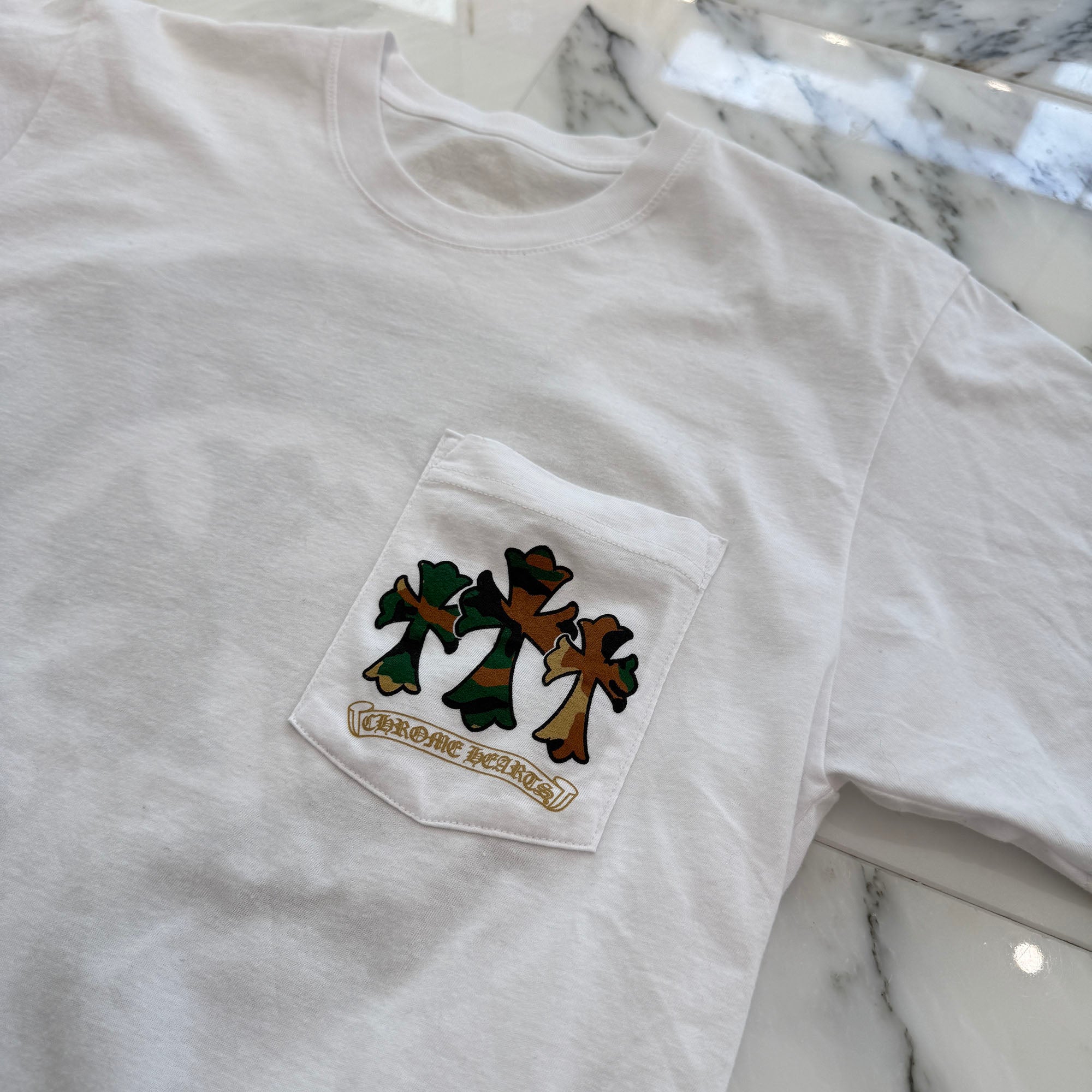 CHROME HEARTS Camo Horseshoe Print Tee Size M クロムハーツ カモ ホースシュープリント Tシャツ サイズM