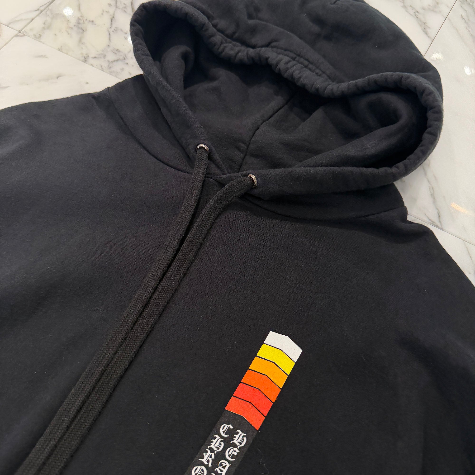 CHROME HEARTS Neon Bar Logo Pullover Hoodie Size L クロムハーツ ネオンバーロゴ プルオーバーフーディー サイズL