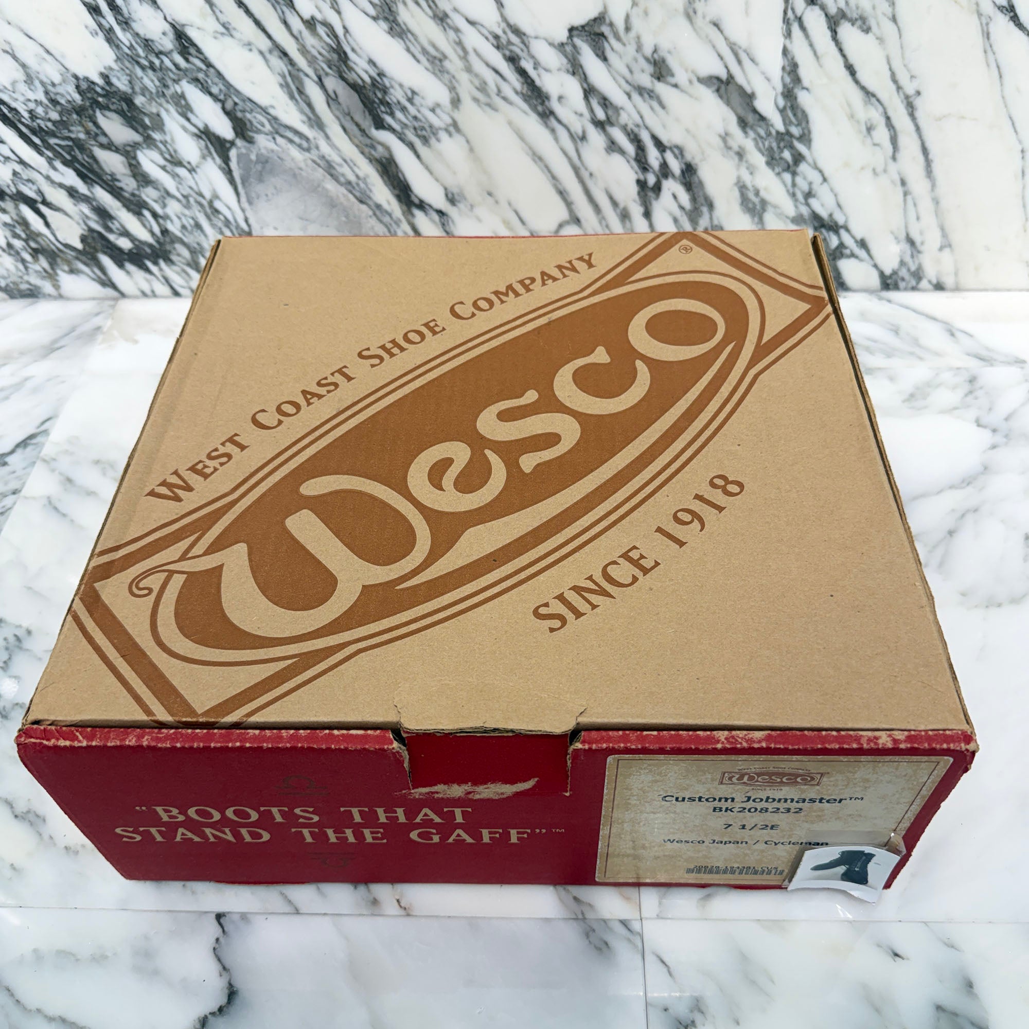 CHROME HEARTS × WESCO Custom JOBMASTER Leather Boots Size 7 1/2E (約25.5cm～26.0cm) クロムハーツ × ウエスコ カスタム ジョブマスター レザーブーツ サイズ7 1/2E (約25.5cm～26.0cm)