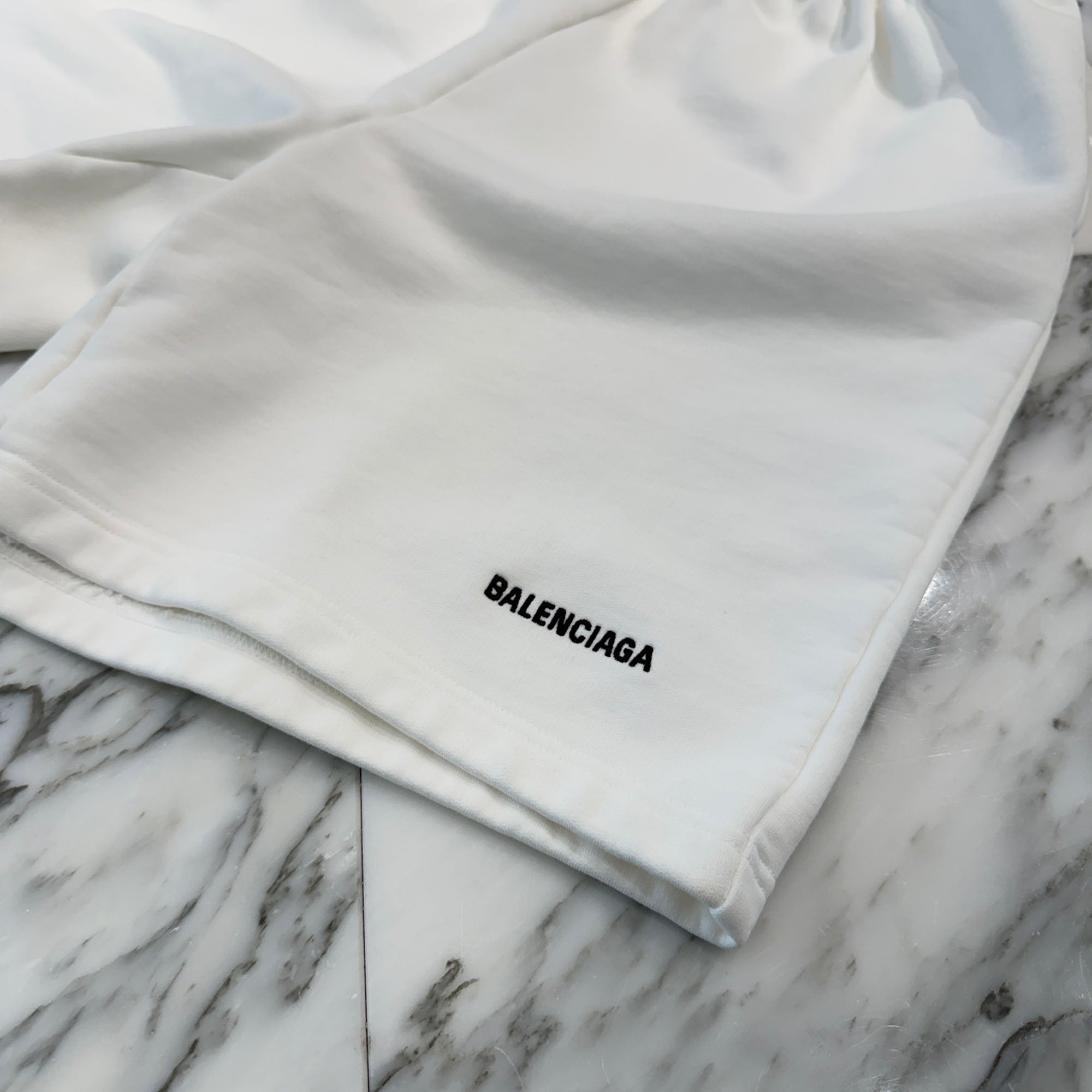BALENCIAGA 2021AW Logo Ebroidered Wide Sweat Shorts 674591 TMVF5 Size XXS バレンシアガ ロゴ刺繍 ワイドスウェットショーツ サイズXXS