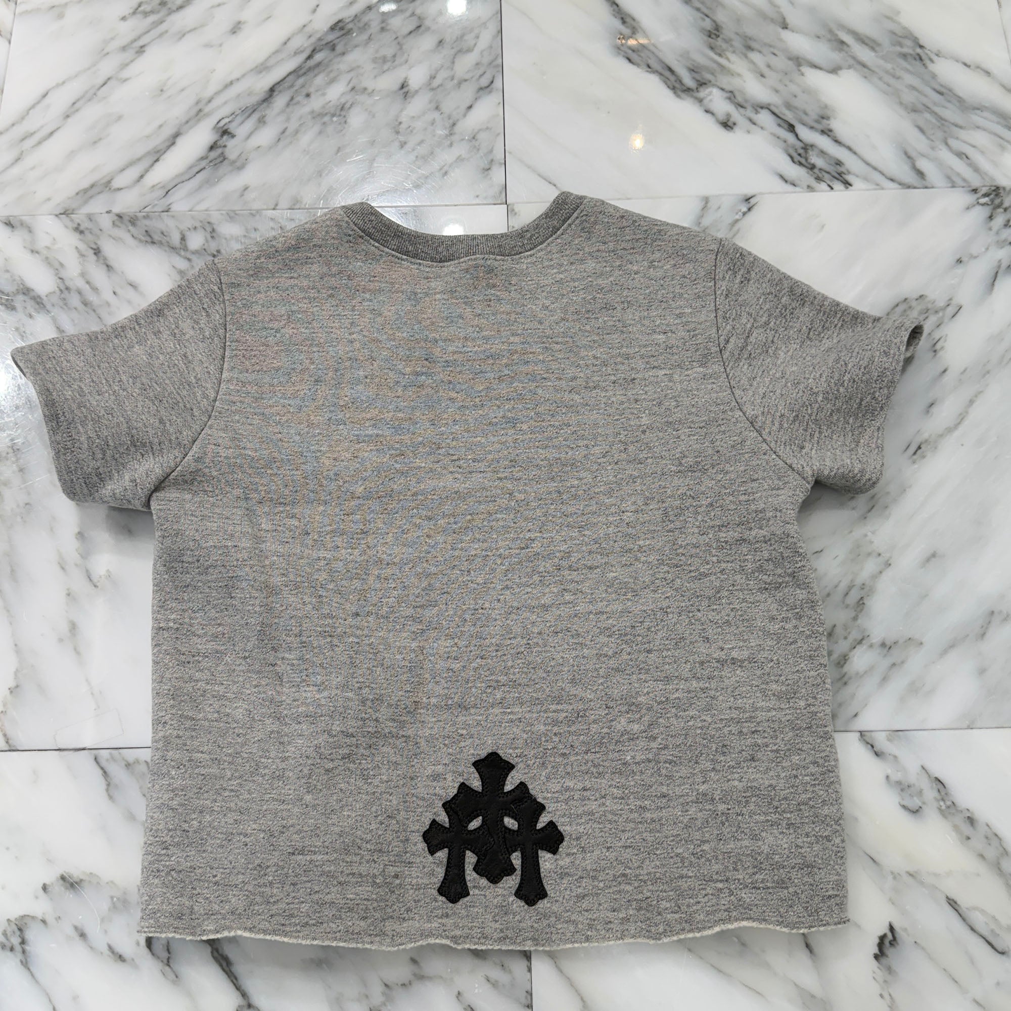 CHROME HEARTS Y NOT Cemetery Cross Dagger Patch Sweat Tee Size M クロムハーツ ワイノット セメタリークロス ダガー パッチ スウェット Tシャツ サイズM