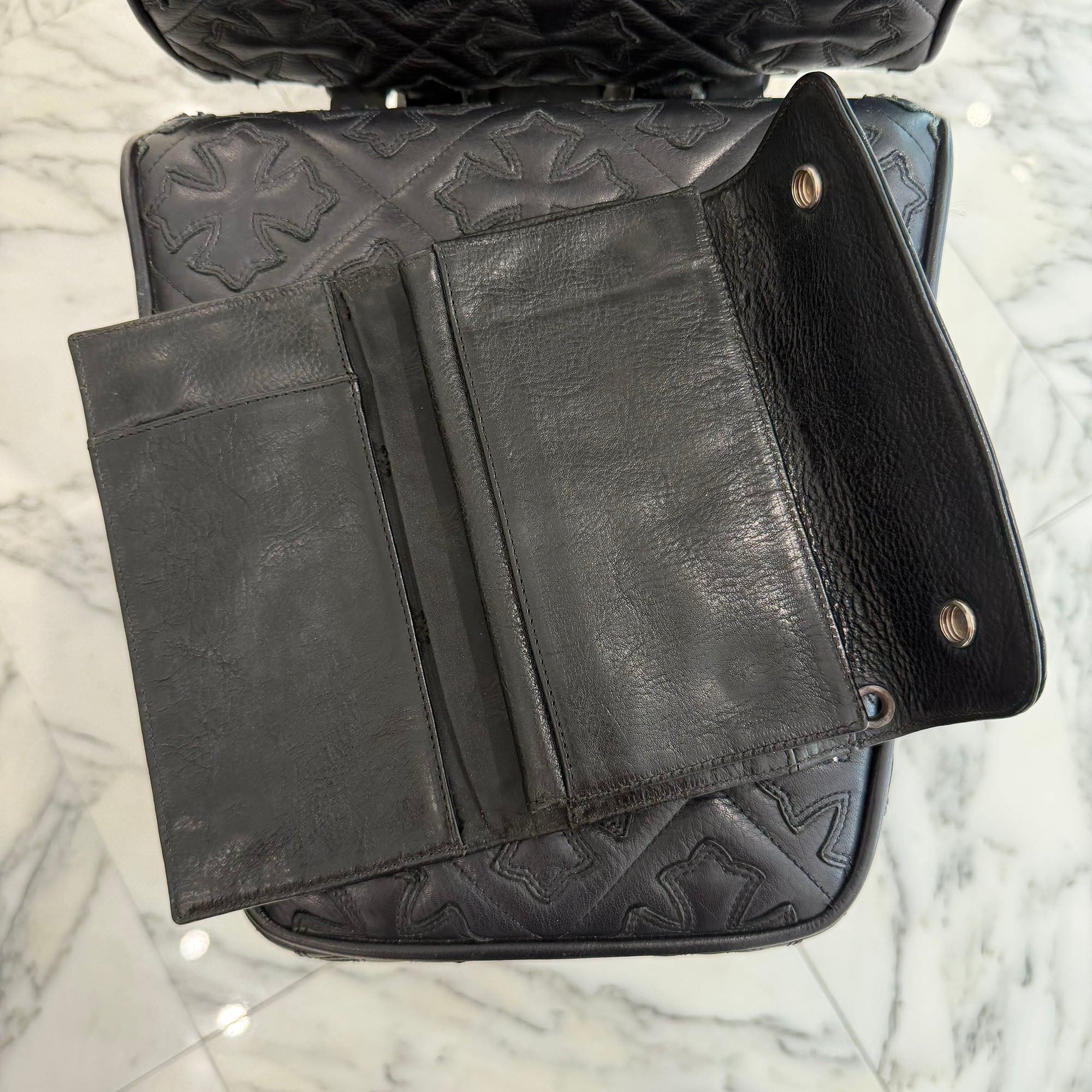 CHROME HEARTS Alligator Leather Wave Cross Ball Wallet クロムハーツ アリゲーターレザー ウェーブ クロスボール ウォレット