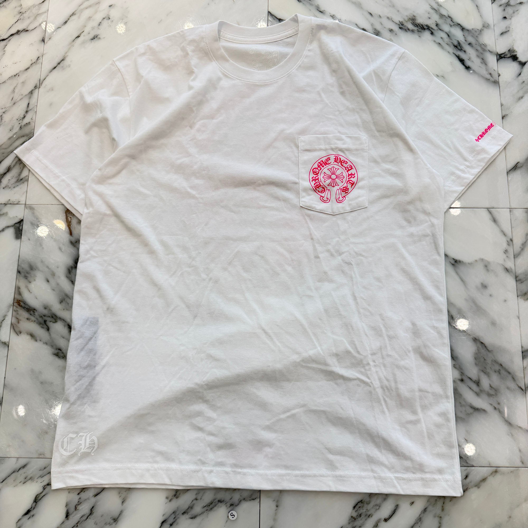 CHROME HEARTS 2025AW Pink Horseshoe Tee Size L クロムハーツ ピンク