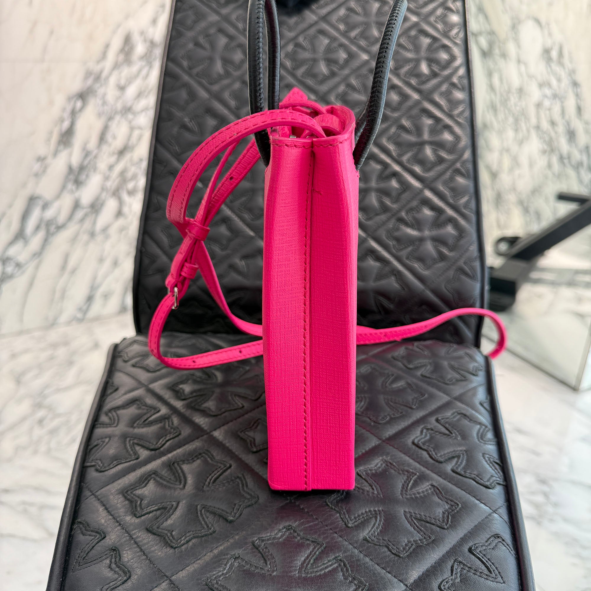 BALENCIAGA 2019AW Shopping Phone Holder Shoulder Bag 593826 バレンシアガ ショッピング フォン ホルダー ショルダー バッグ