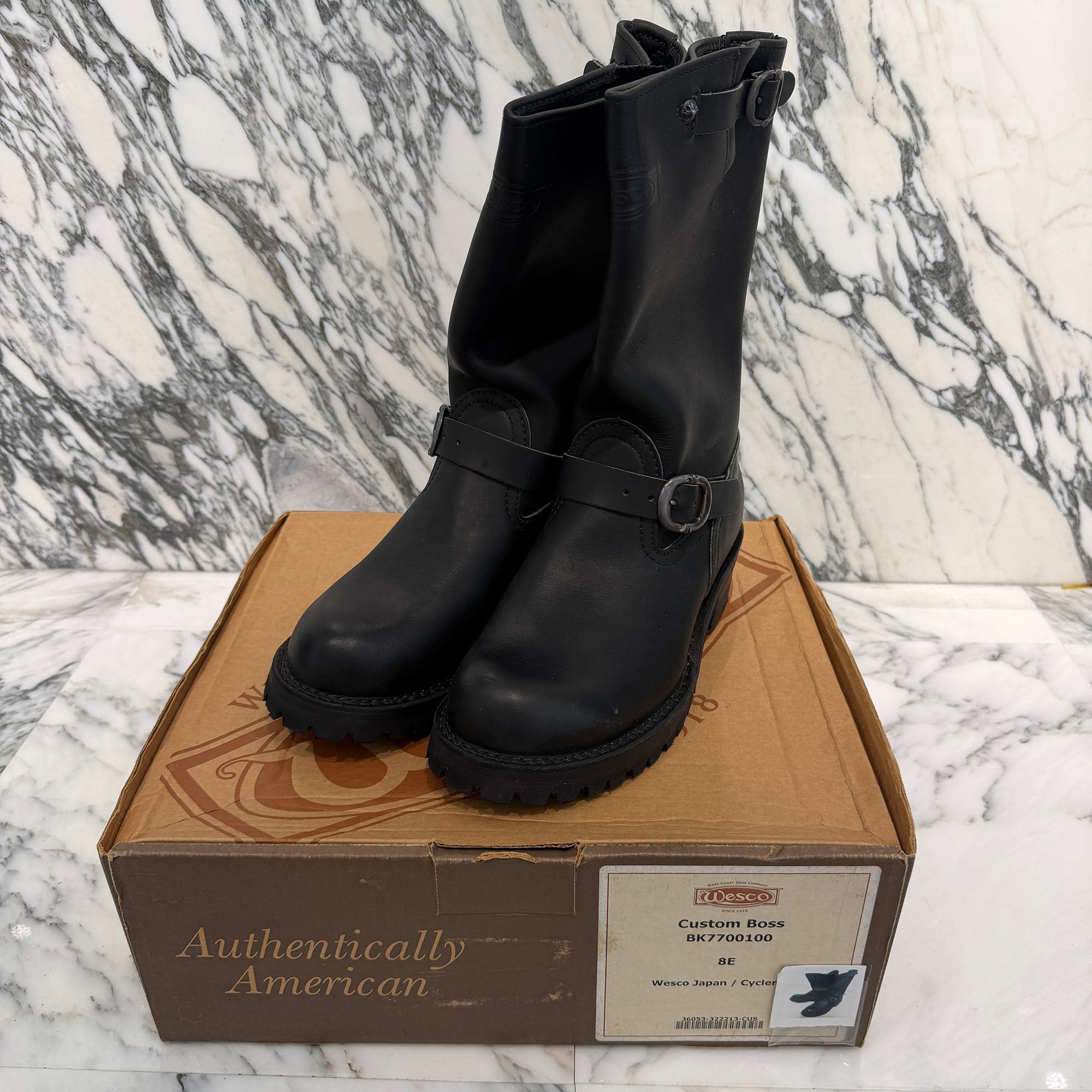 CHROME HEARTS × WESCO Custom BOSS Gunslinger Leather Engineer Boots Size 8E(約26.0cm) クロムハーツ × ウエスコ カスタム ボス ガンスリンガー レザーエンジニアブーツ サイズ8E(約26.0cm)