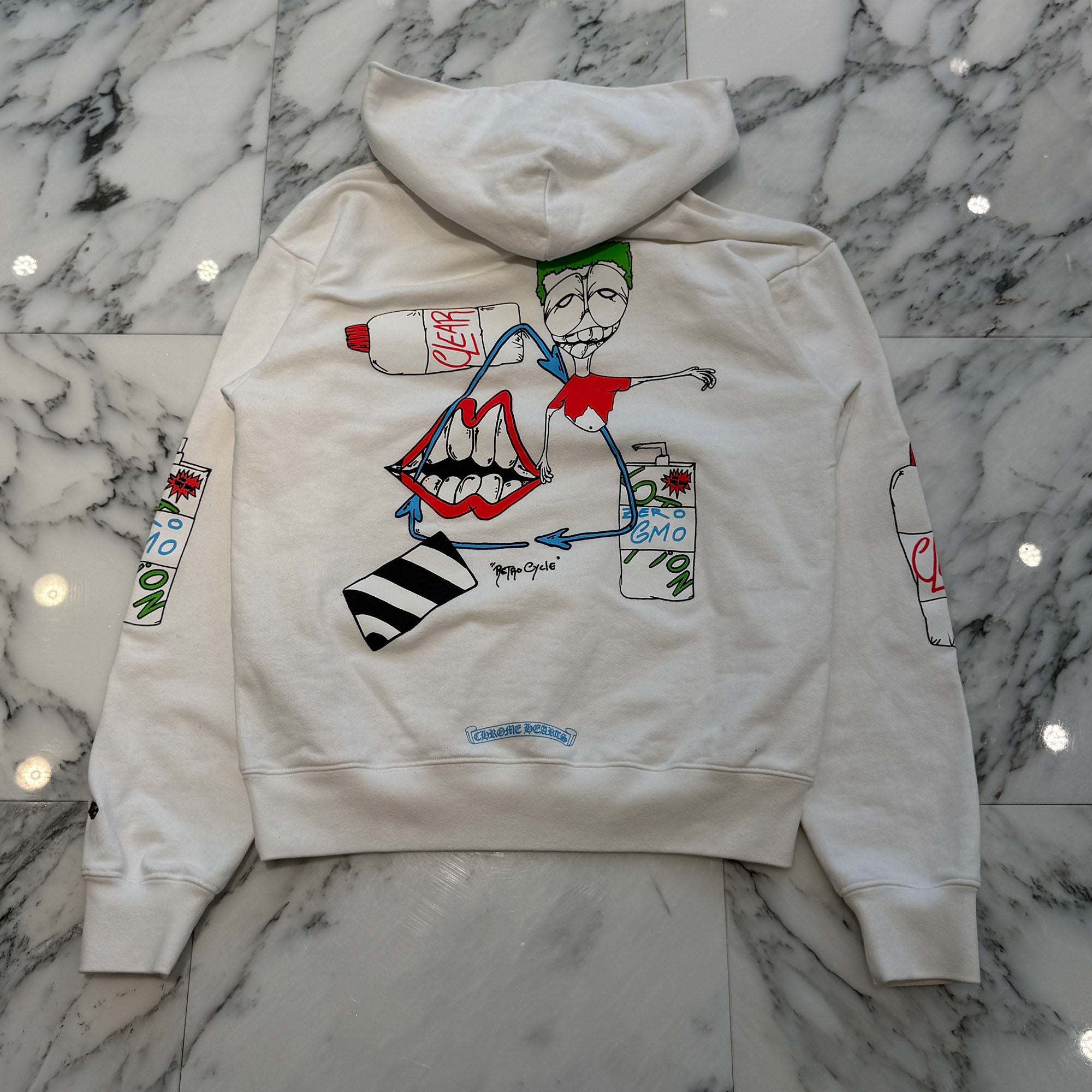 CHROME HEARTS × MATTY BOY RETRO CYCLE Pullover Hoodie Size S クロムハーツ × マッティボーイ レトロサイクル プルオーバーフーディ サイズS