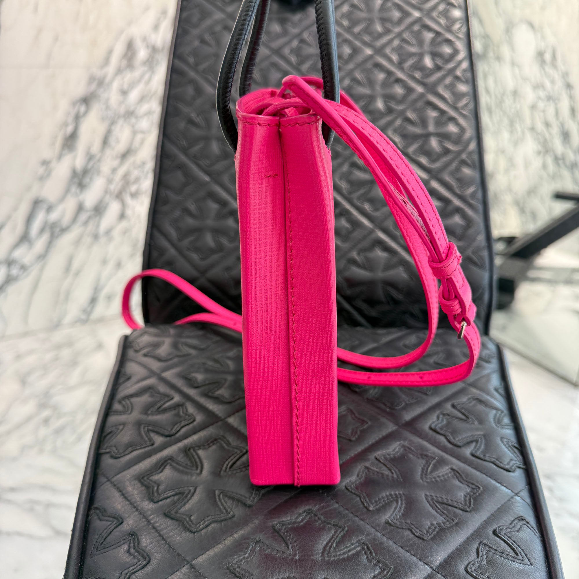 BALENCIAGA 2019AW Shopping Phone Holder Shoulder Bag 593826 バレンシアガ ショッピング フォン ホルダー ショルダー バッグ