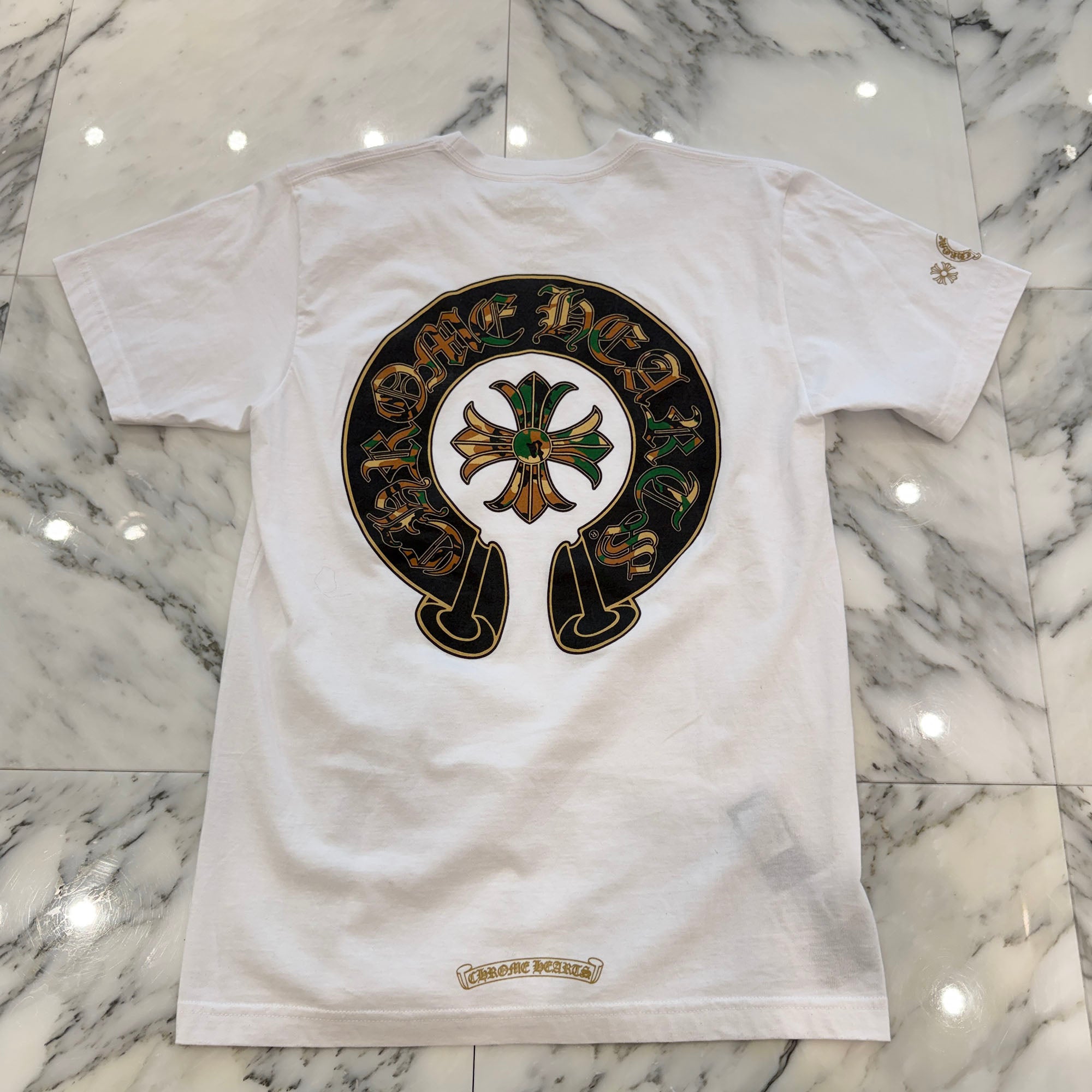CHROME HEARTS Camo Horseshoe Print Tee Size M クロムハーツ カモ ホースシュープリント Tシャツ サイズM