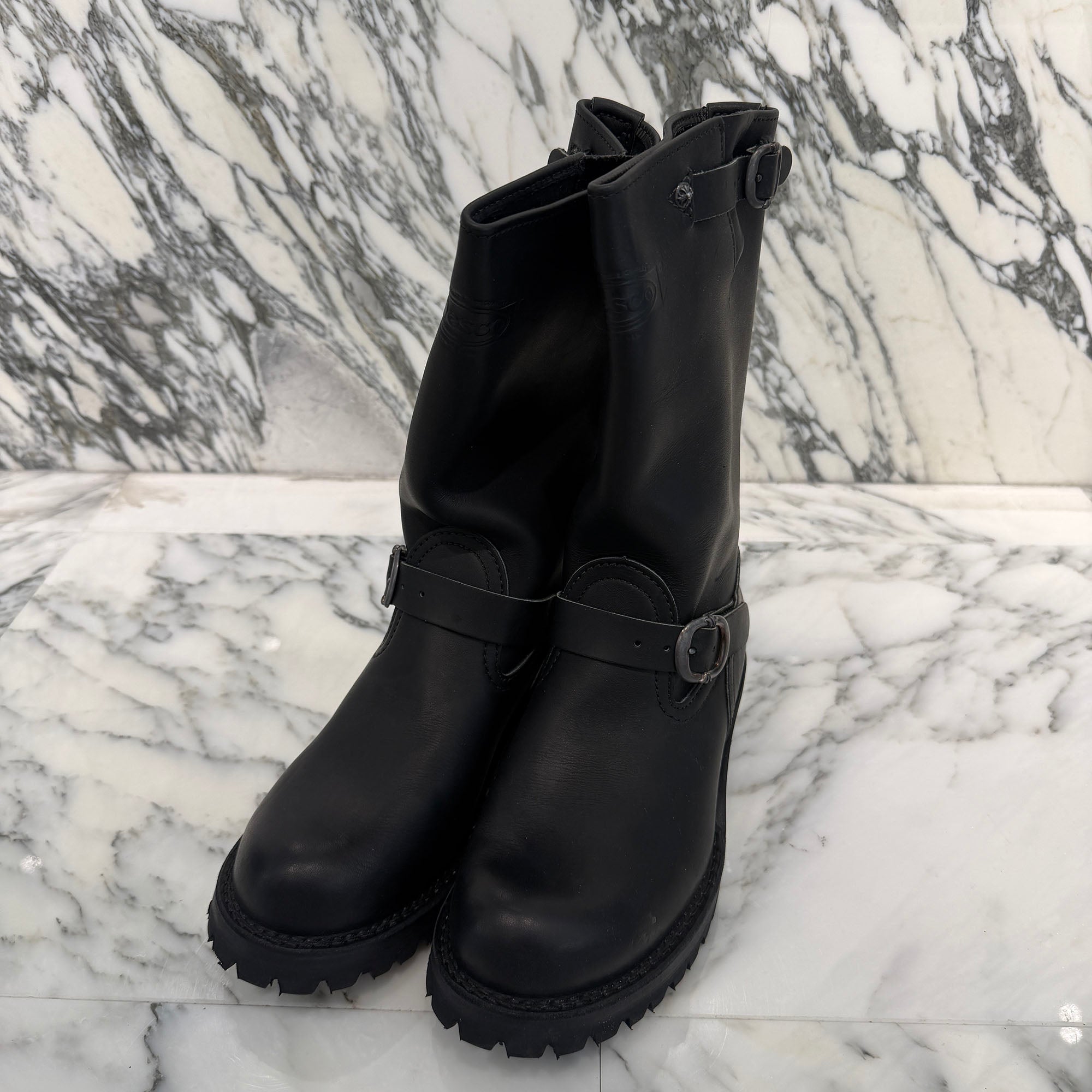 CHROME HEARTS × WESCO Custom BOSS Gunslinger Leather Engineer Boots Size 8E(約26.0cm) クロムハーツ × ウエスコ カスタム ボス ガンスリンガー レザーエンジニアブーツ サイズ8E(約26.0cm)