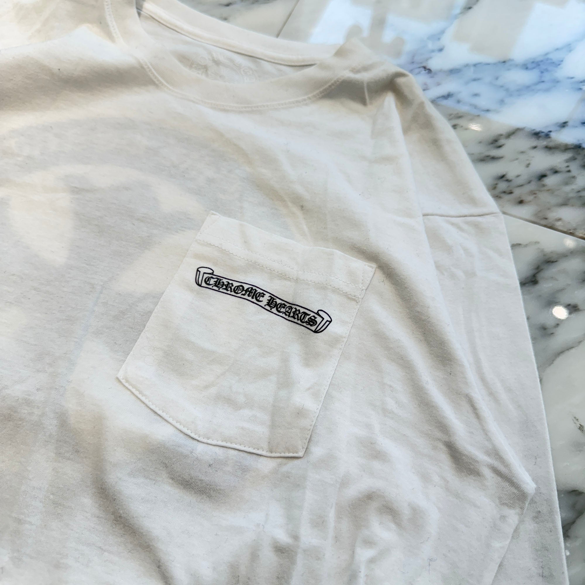 CHROME HEARTS CH Plus Yellow Cross Long Sleeve Tee Size L クロムハーツ CHプラス イエロークロス ロングスリーブTシャツ サイズL
