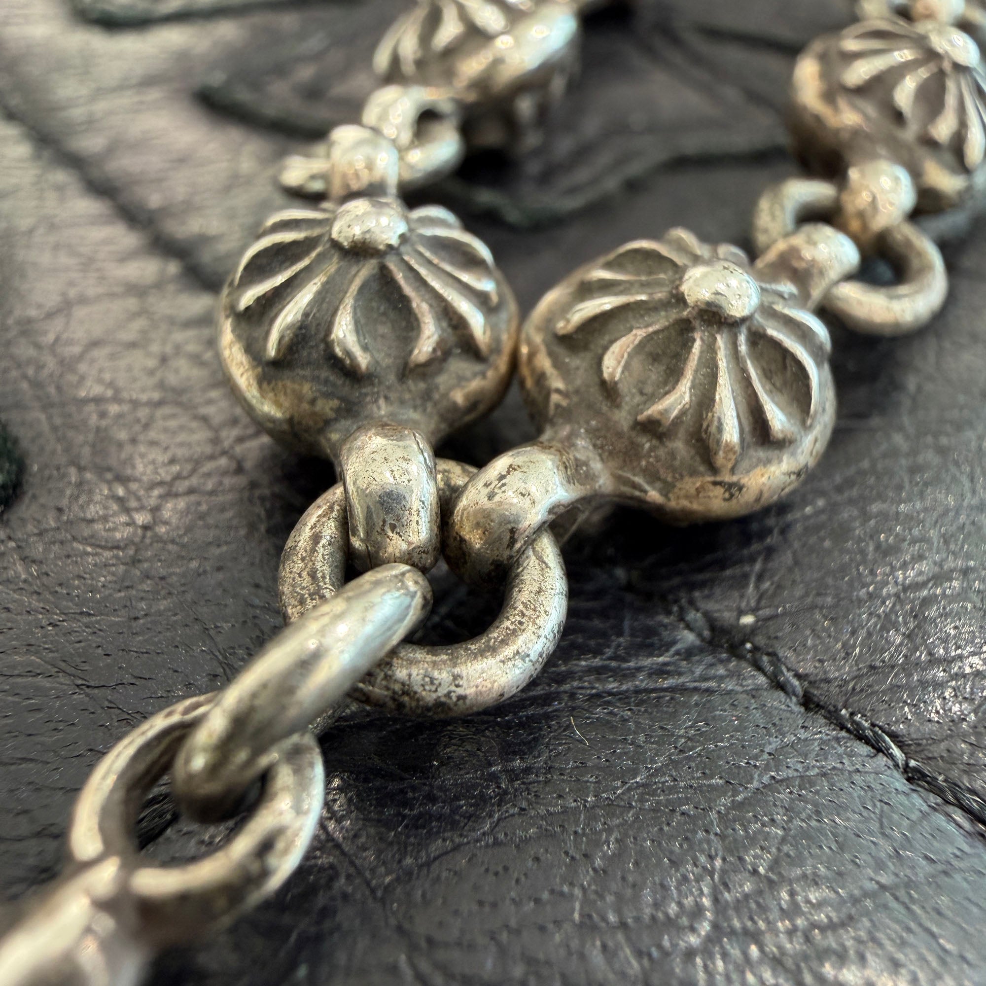 CHROME HEARTS Cross Ball Tiny CH Cross Bracelet クロムハーツ クロスボール タイニーCHクロス ブレスレット